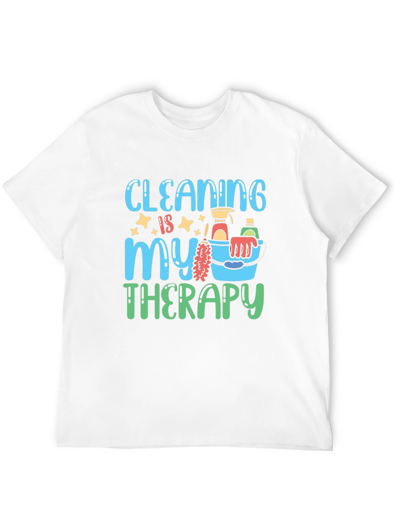 Cleaning Is My Therapy Graphic T-Shirt