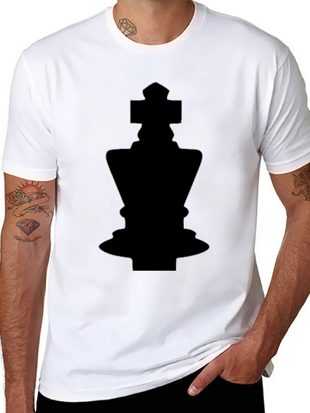Chess King Graphic T-Shirt - Black Tee