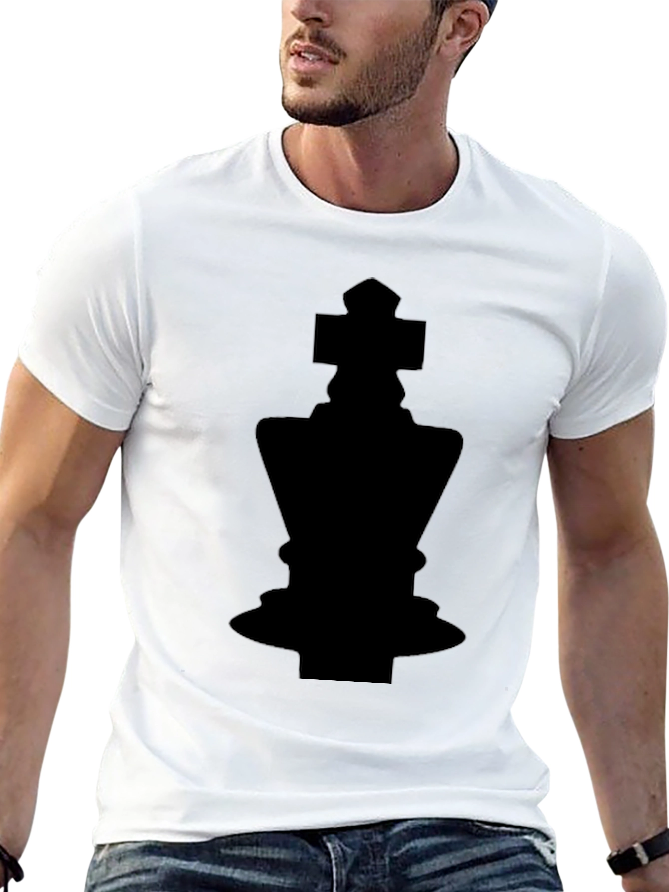 Chess King Graphic T-Shirt - Black Tee