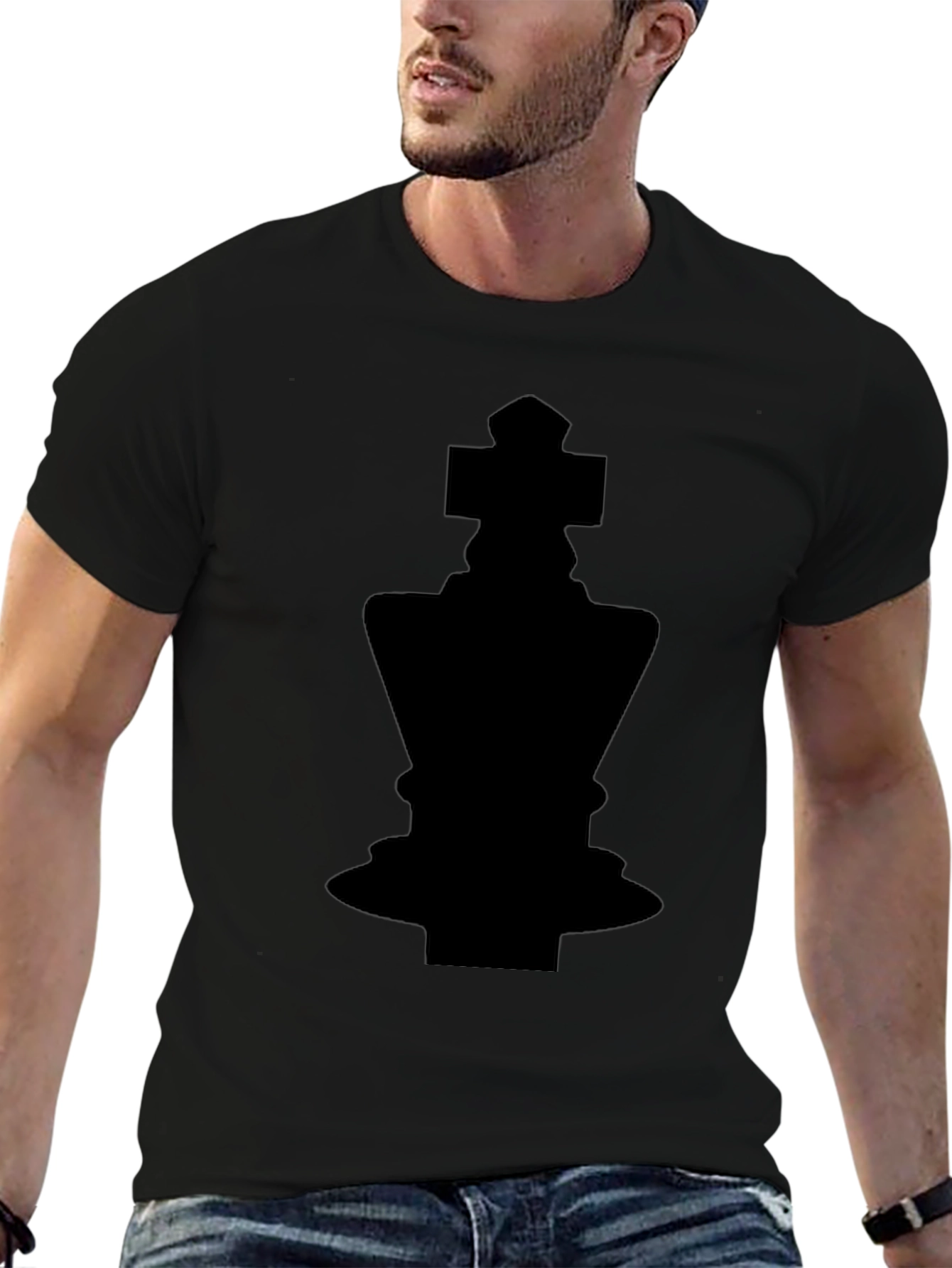 Chess King Graphic T-Shirt - Black Tee