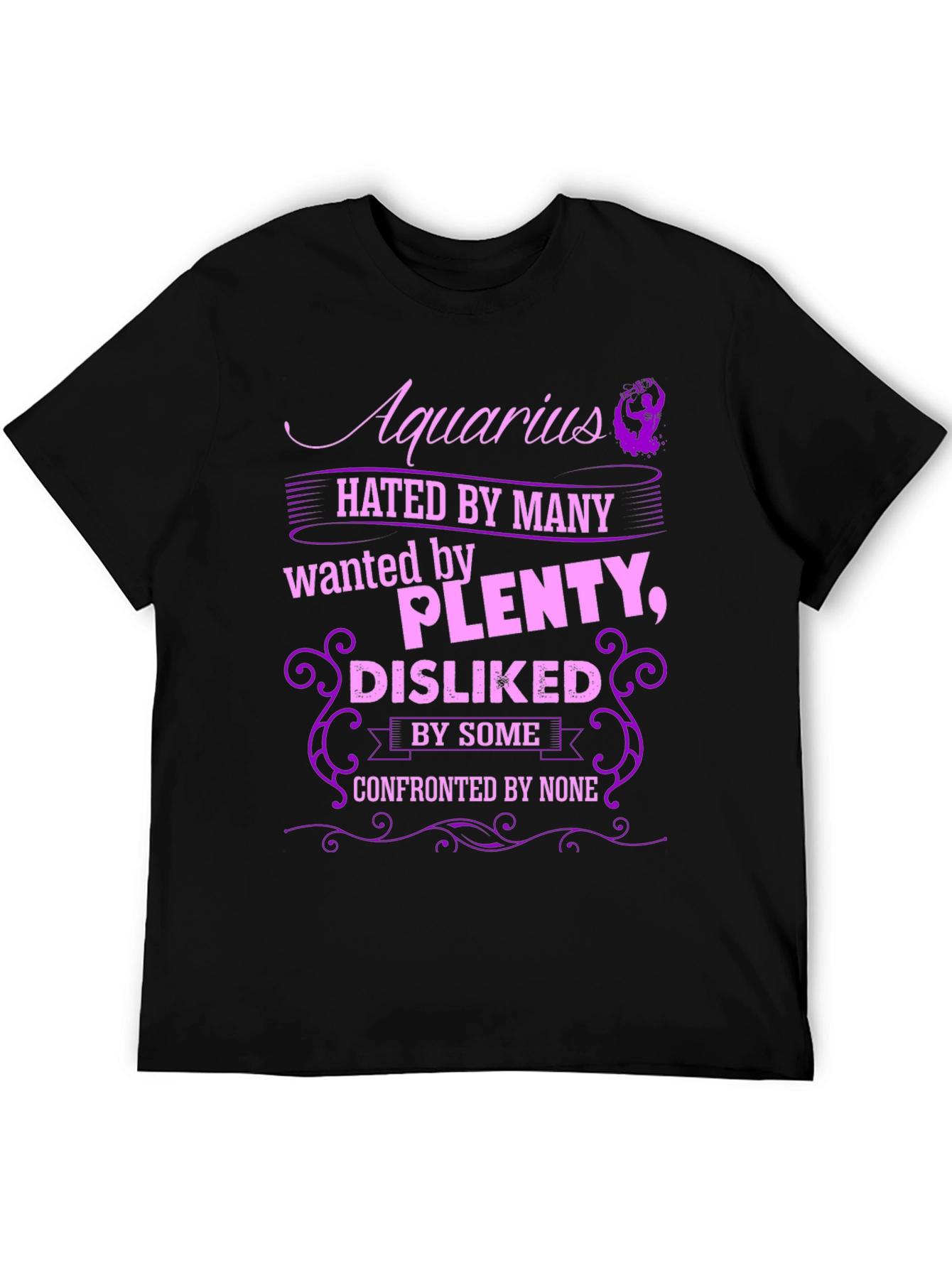 Aquarius Zodiac T-Shirt: Hated Wanted Disliked