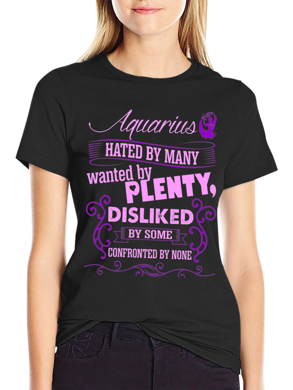 Aquarius Zodiac T-Shirt: Hated Wanted Disliked