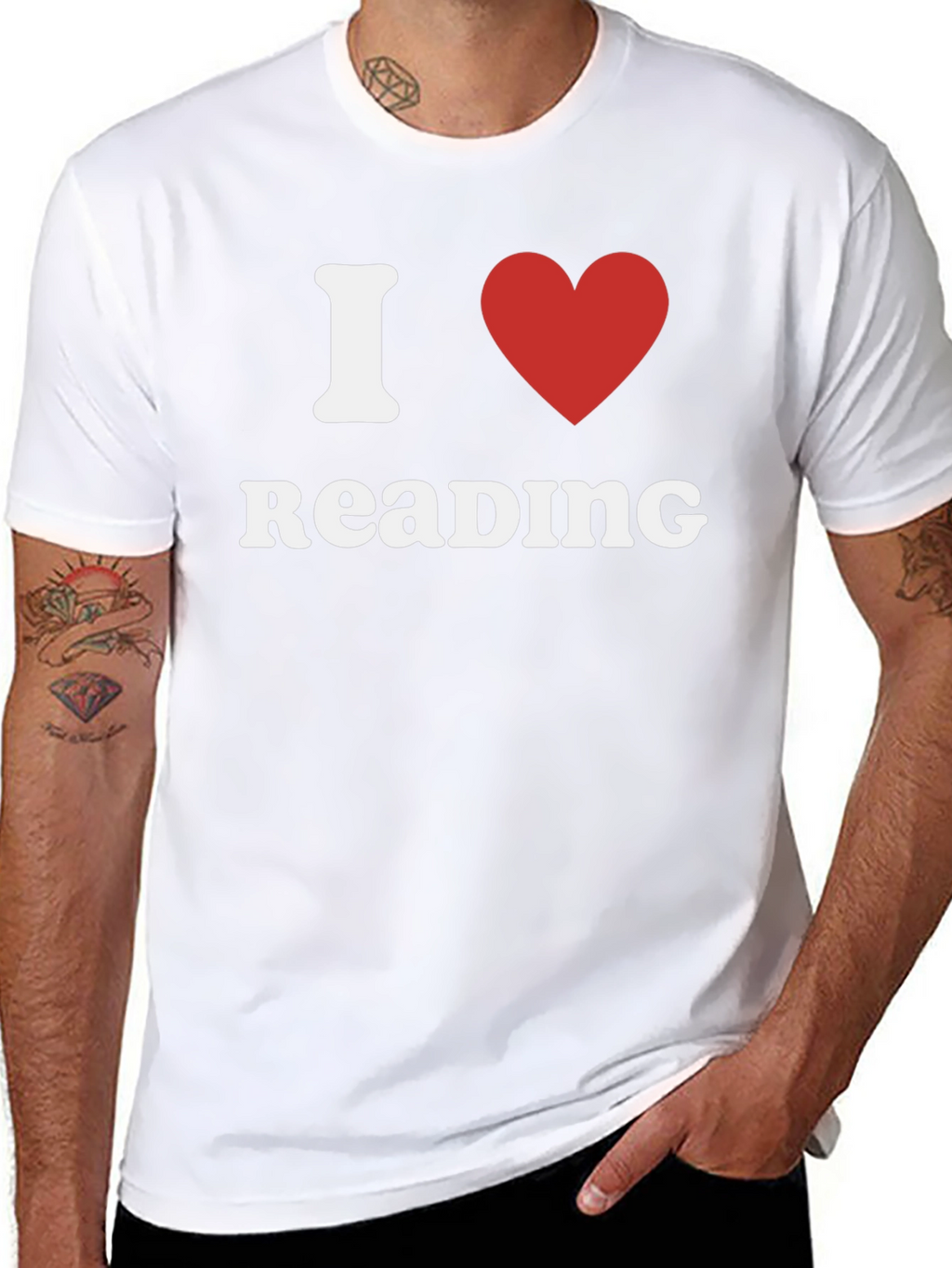 I Love Reading T-Shirt - Black Cotton Tee