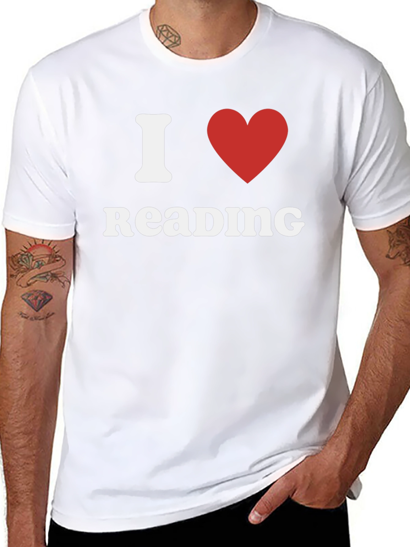 I Love Reading T-Shirt - Black Cotton Tee