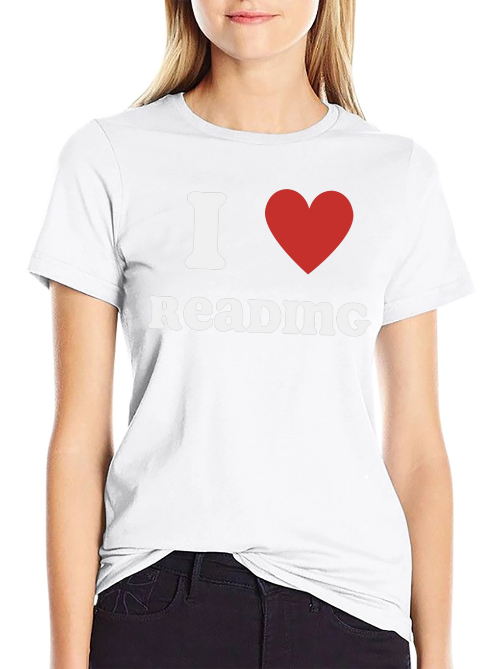 I Love Reading T-Shirt - Black Cotton Tee