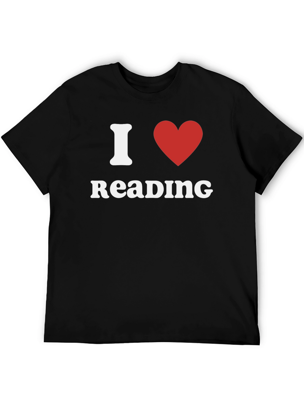 I Love Reading T-Shirt - Black Cotton Tee