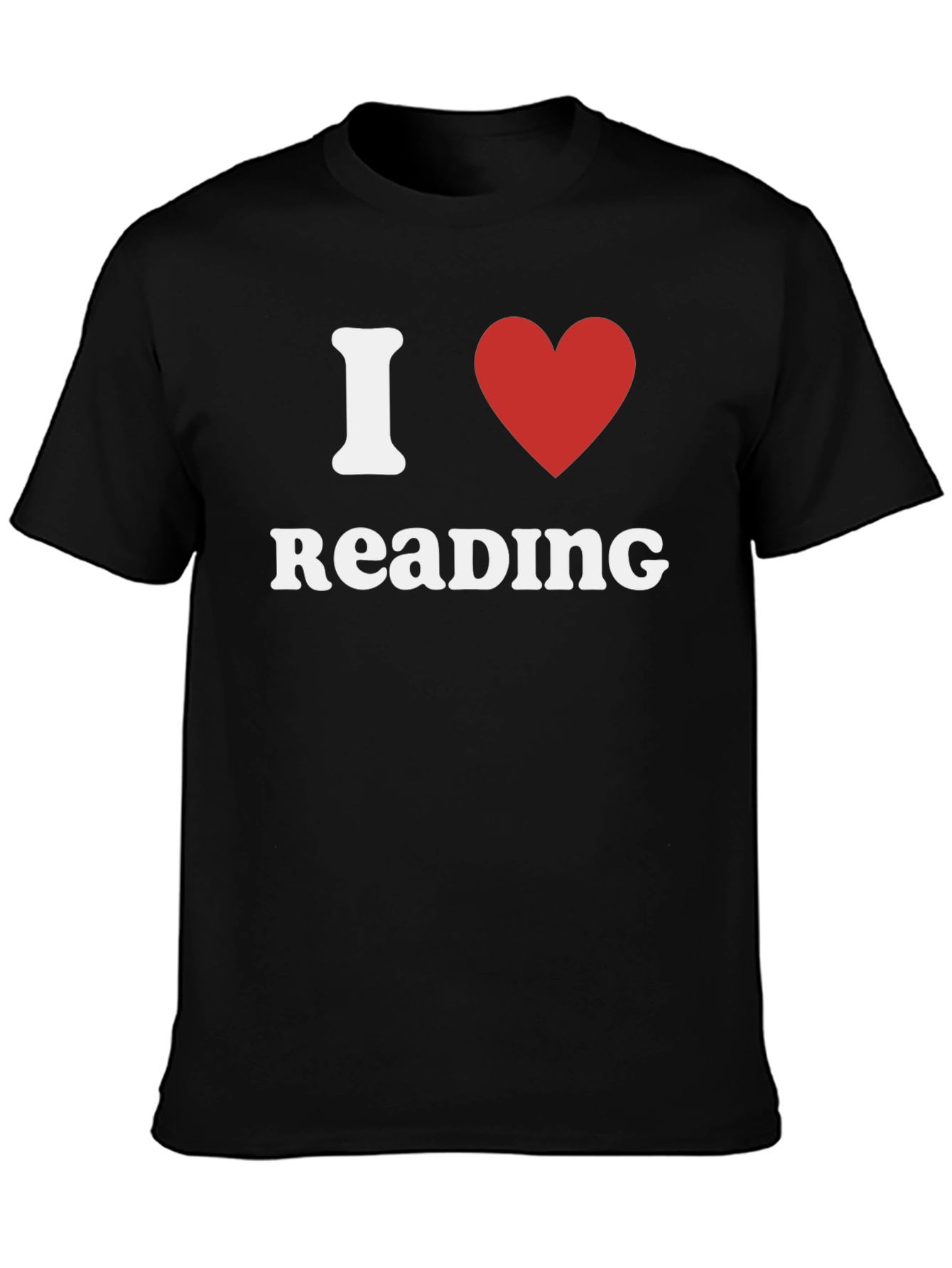 I Love Reading T-Shirt - Black Cotton Tee