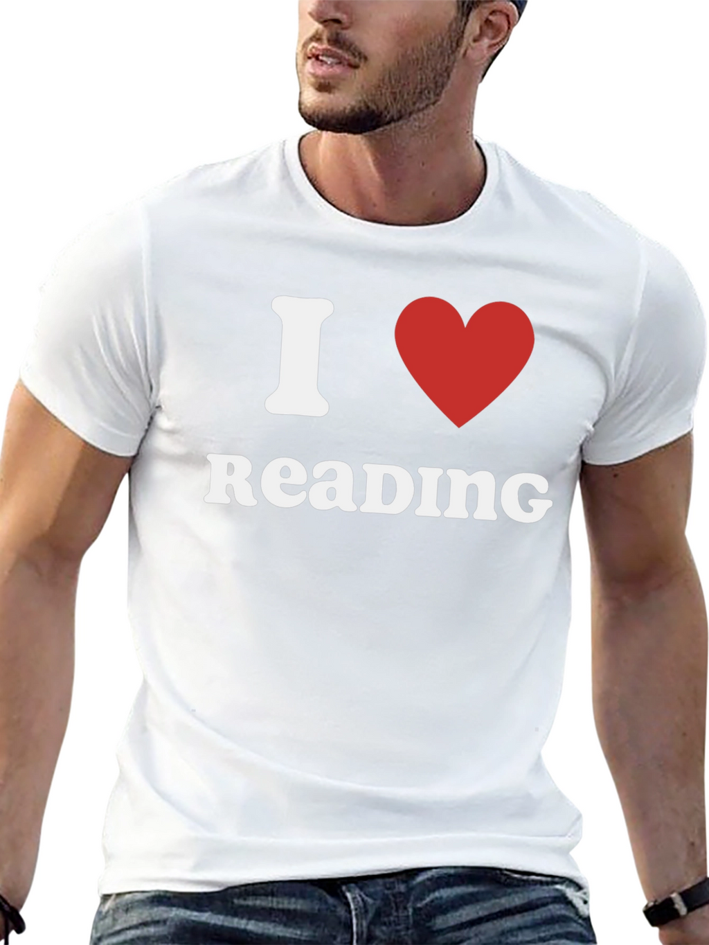 I Love Reading T-Shirt - Black Cotton Tee