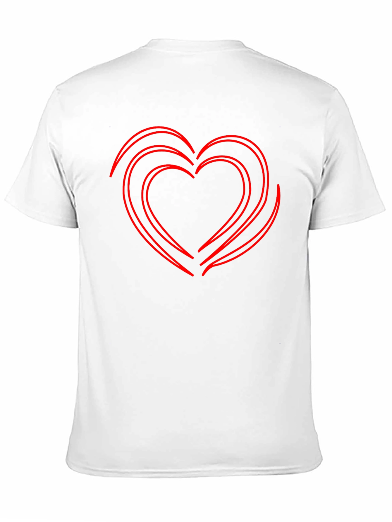 Red Heart Graphic Black T-Shirt