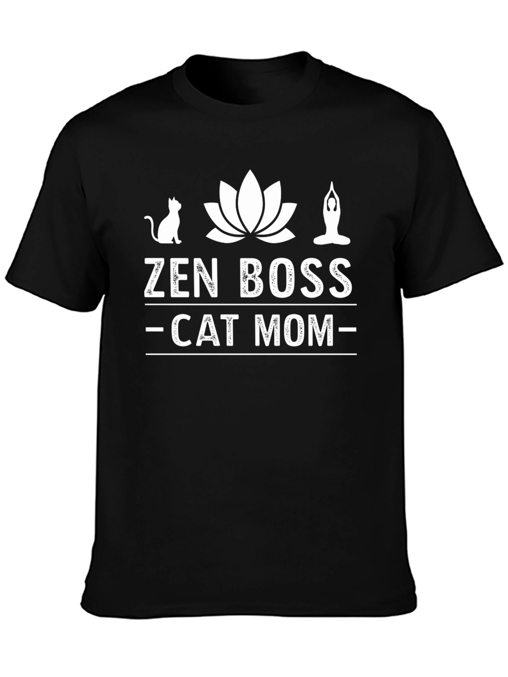 Zen Boss Cat Mom Graphic Tee