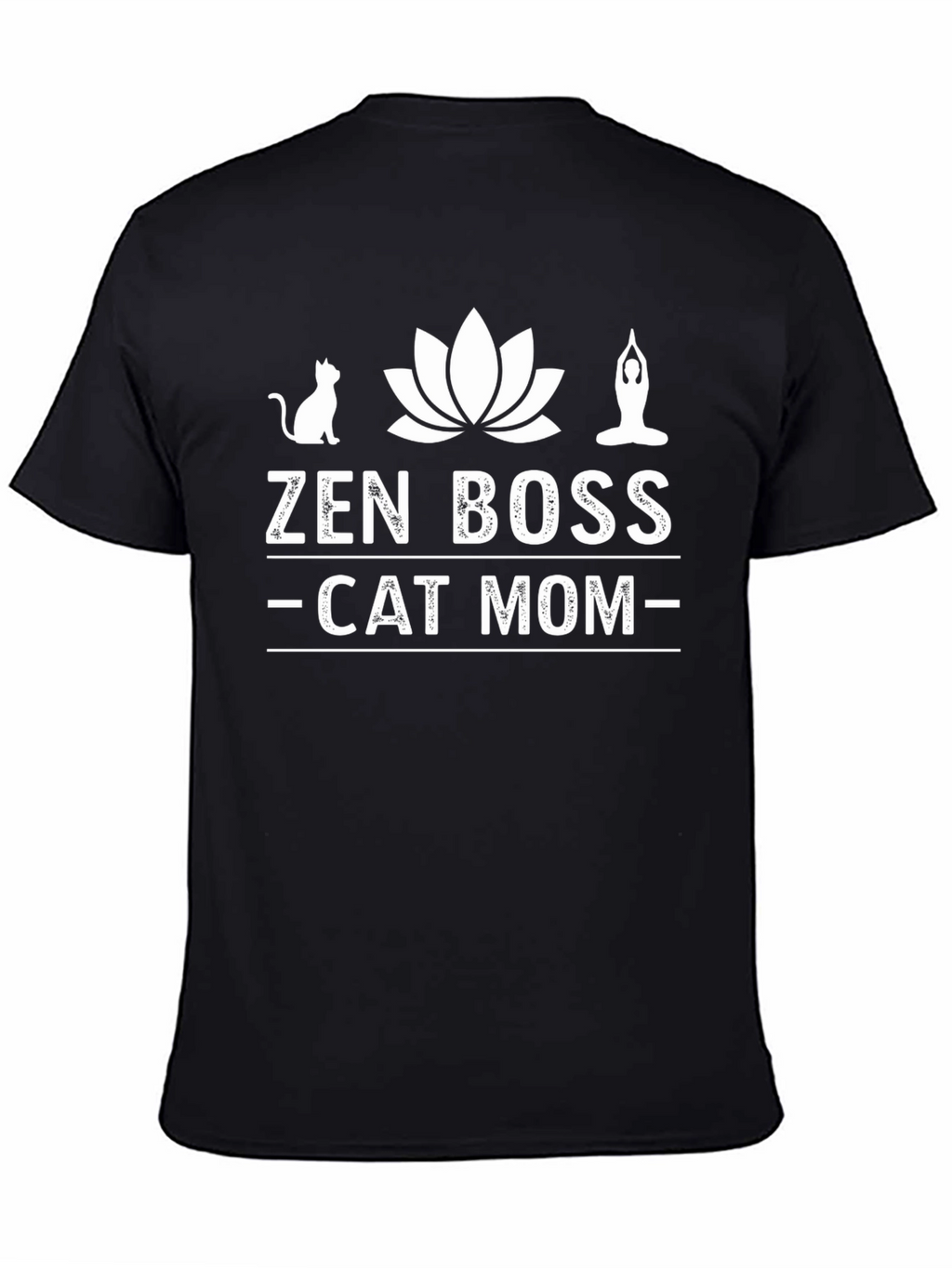Zen Boss Cat Mom Graphic Tee