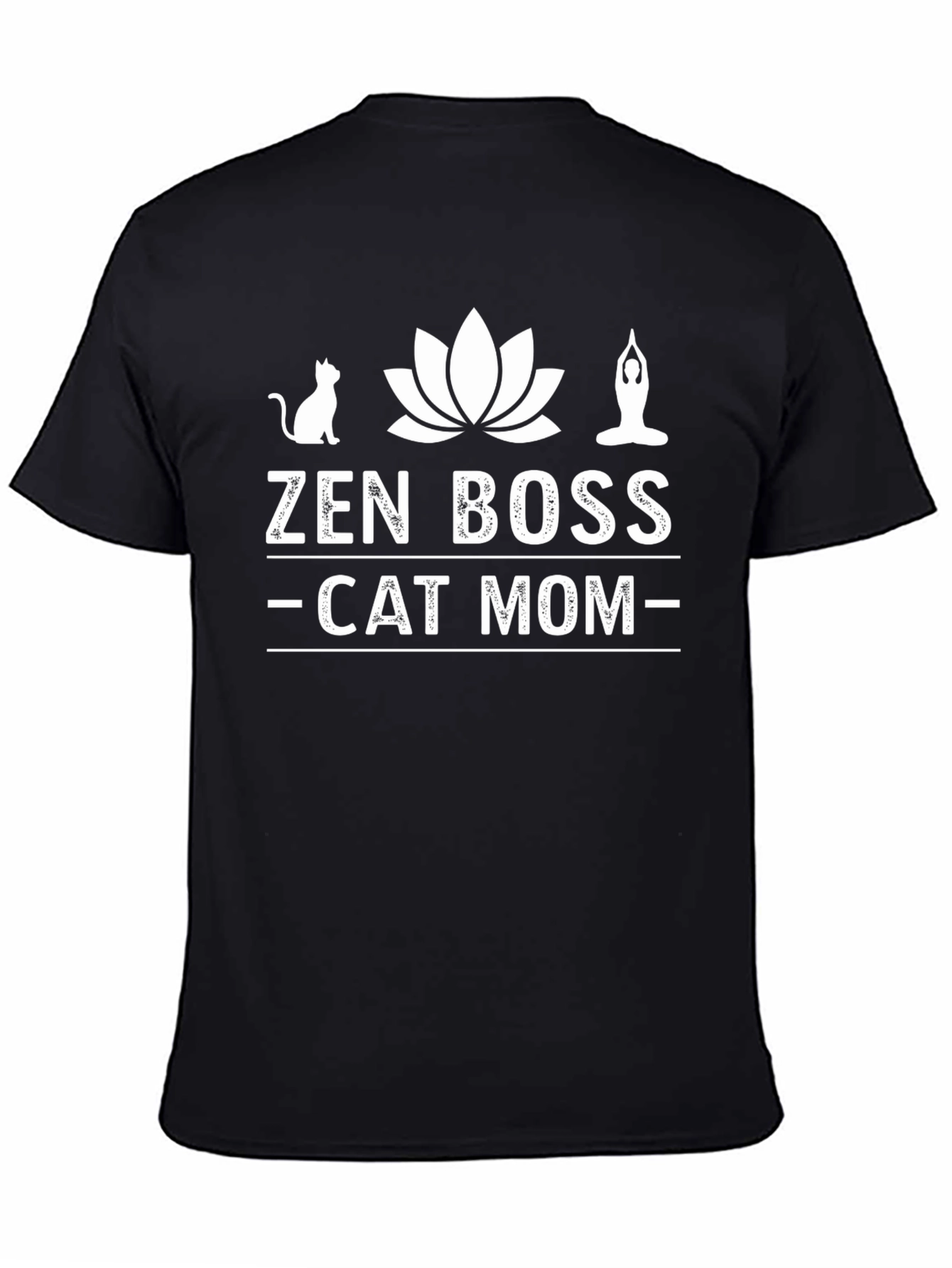 Zen Boss Cat Mom Graphic Tee