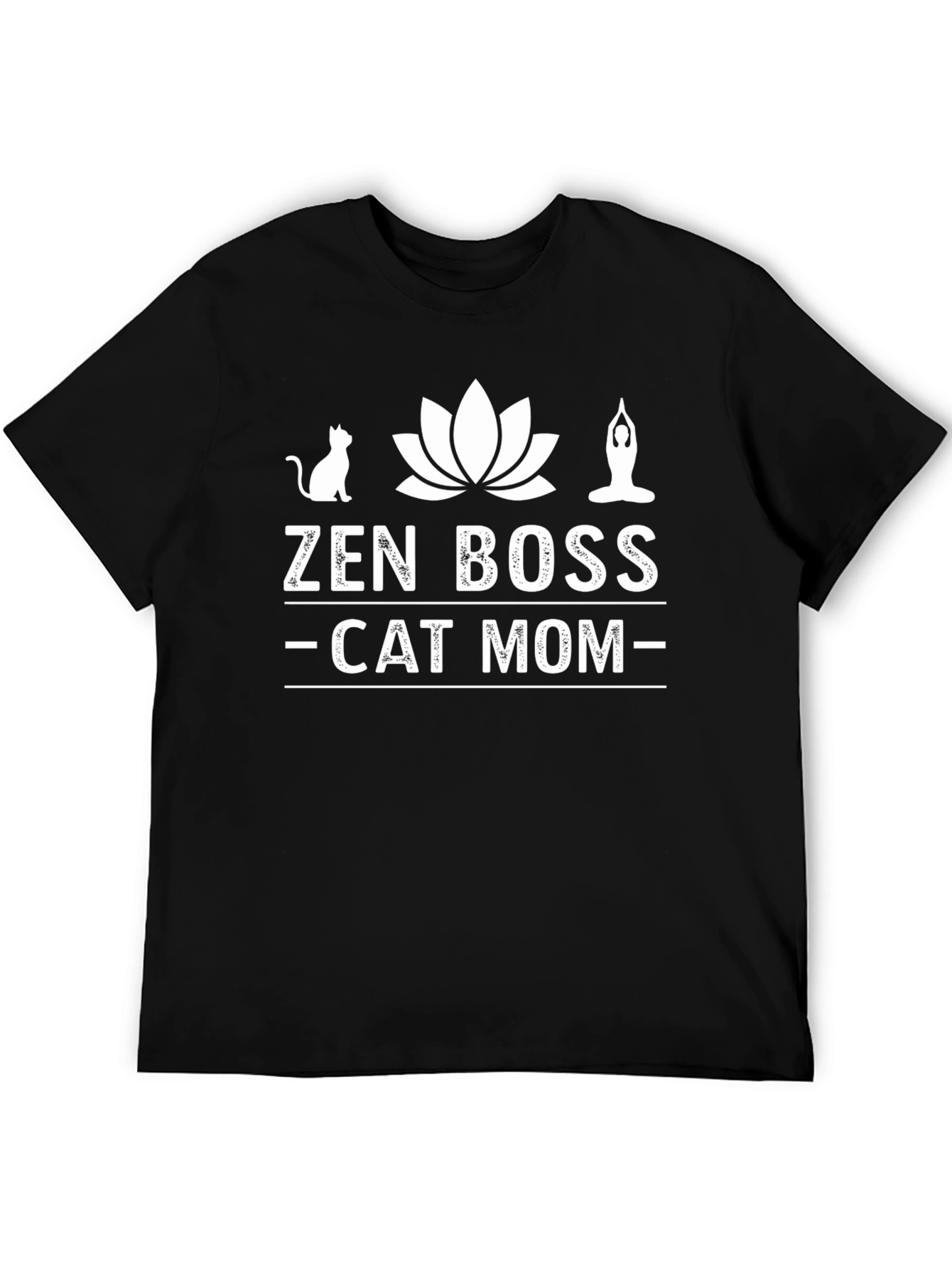 Zen Boss Cat Mom Graphic Tee