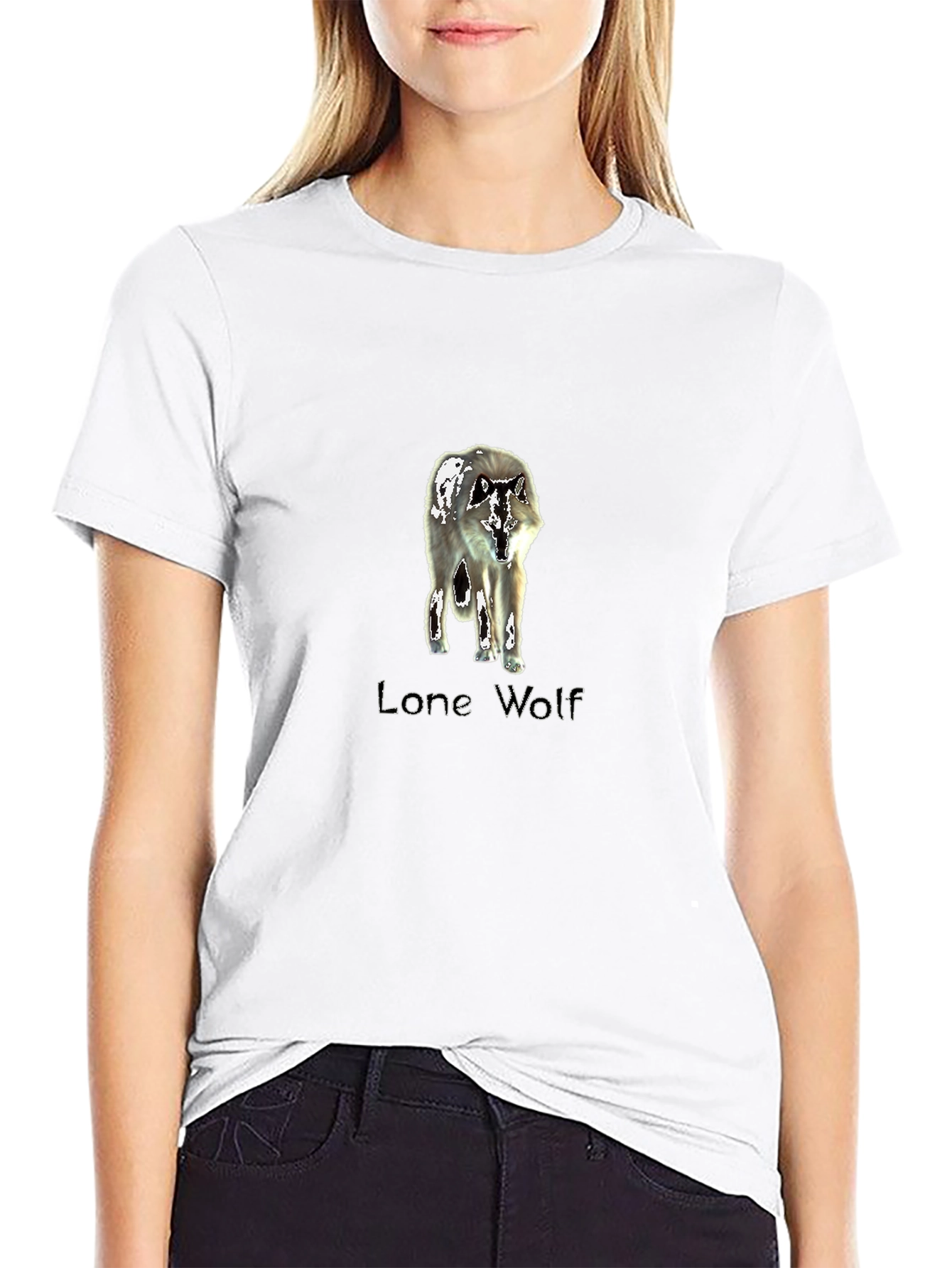 Lone Wolf Graphic T-Shirt - Black