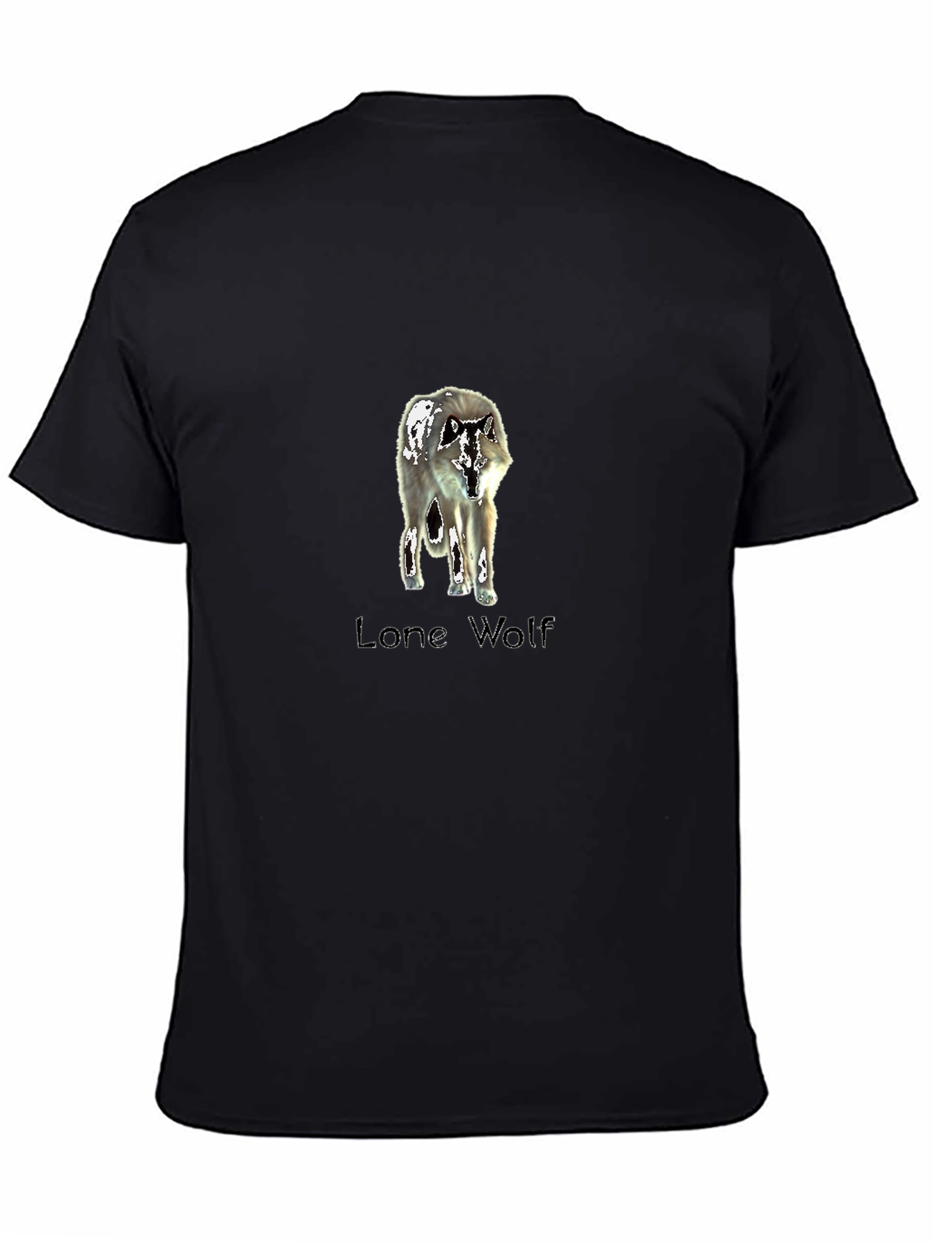 Lone Wolf Graphic T-Shirt - Black