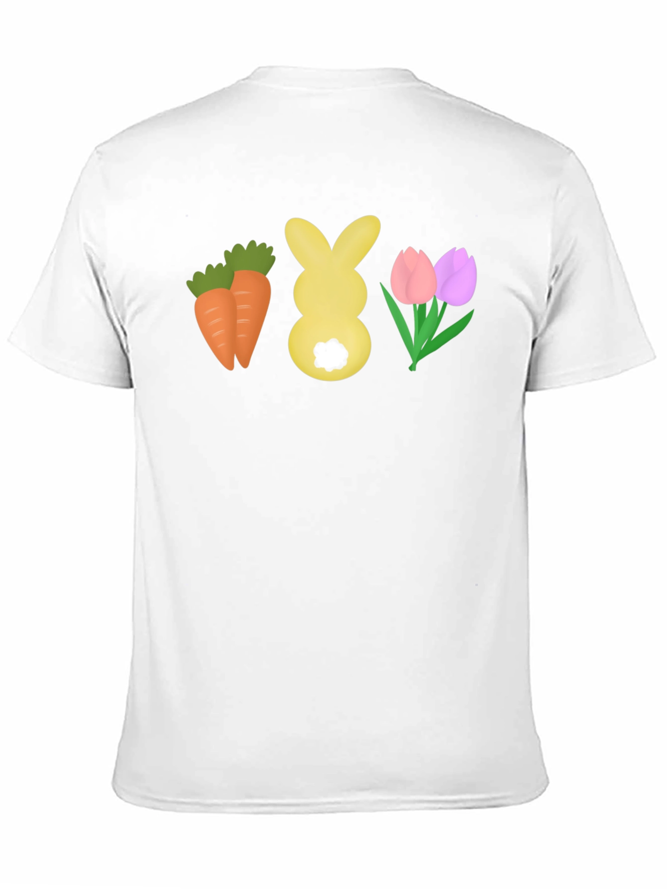 Easter Carrots Bunny Tulips T-Shirt