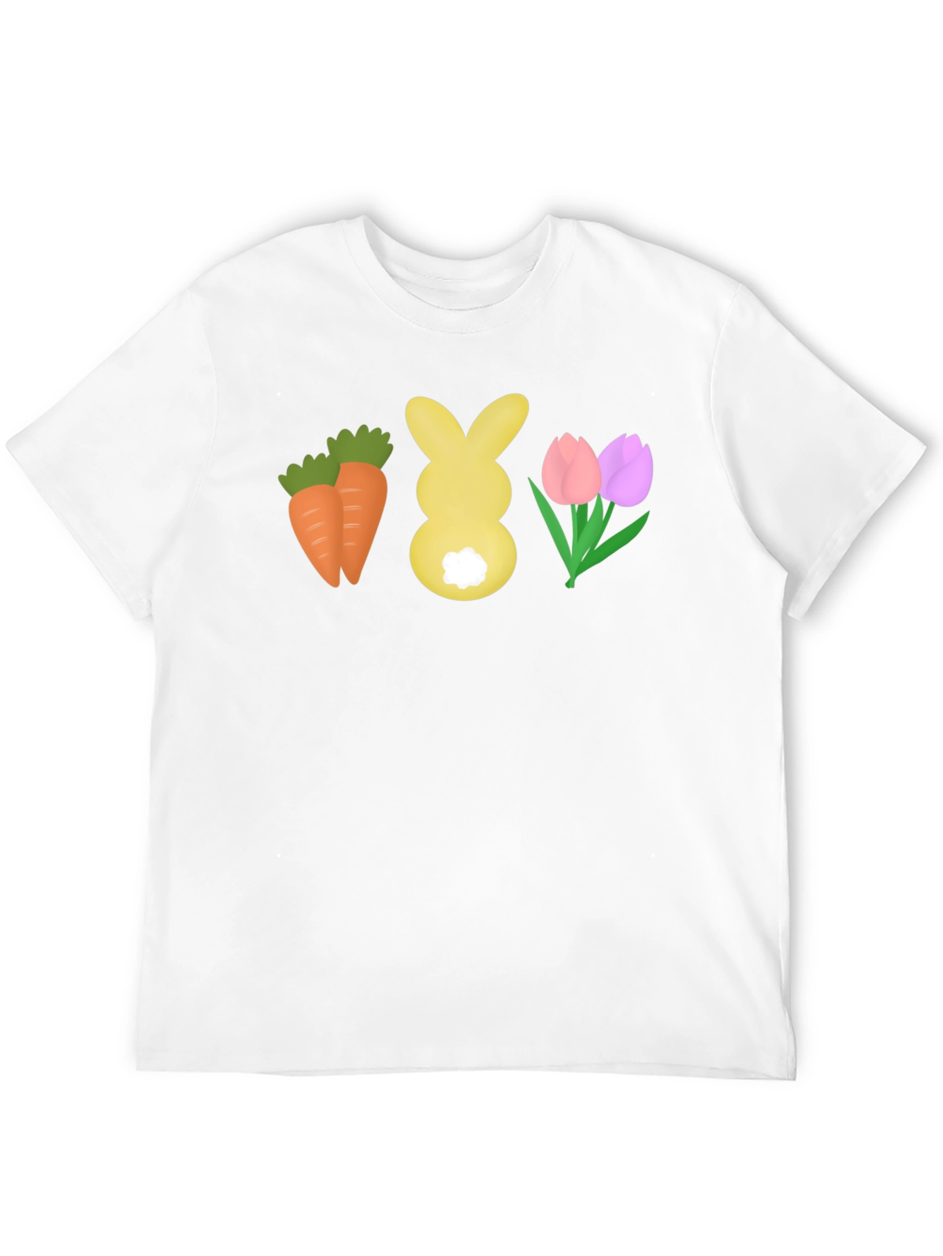 Easter Carrots Bunny Tulips T-Shirt