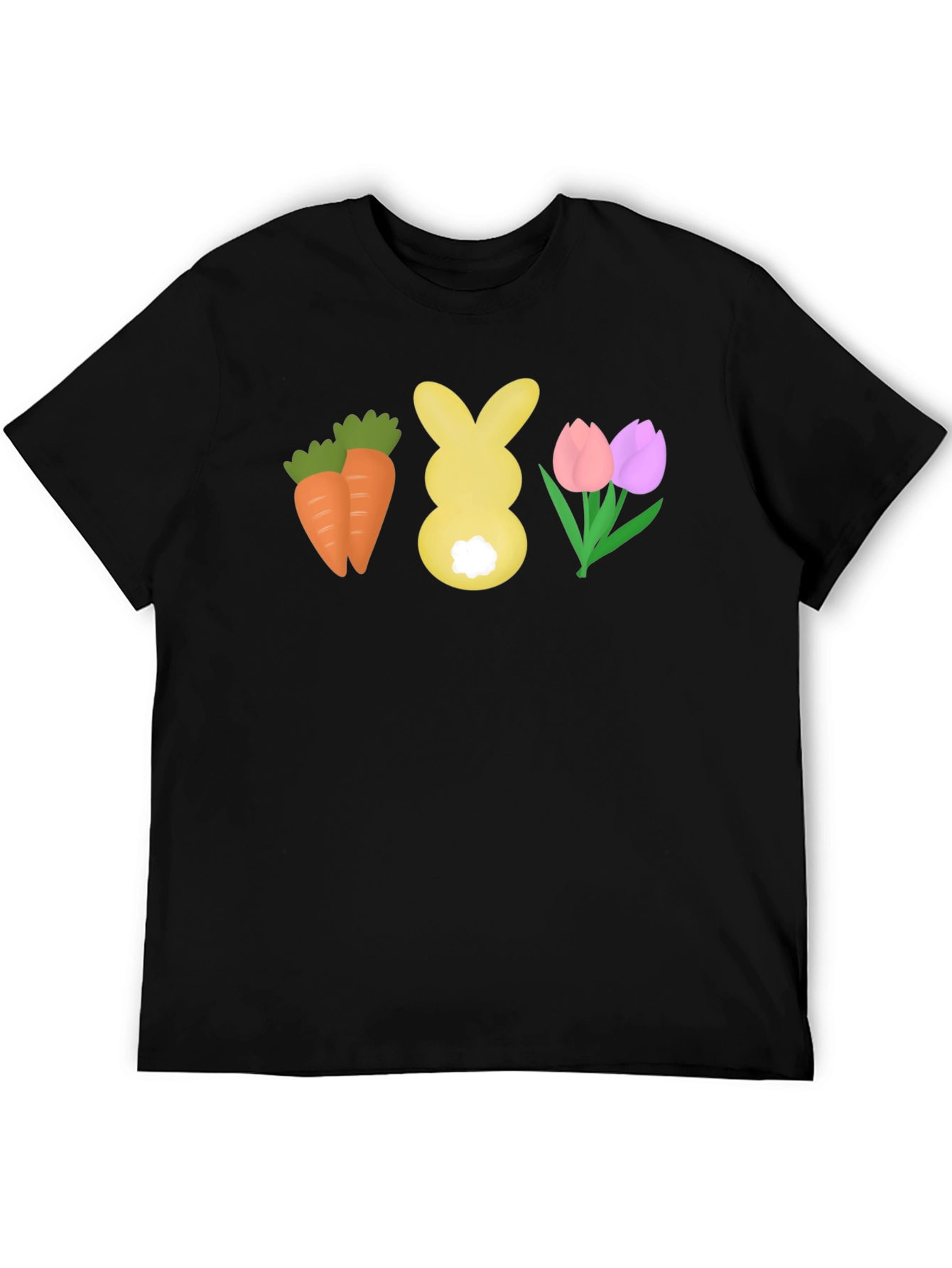 Easter Carrots Bunny Tulips T-Shirt