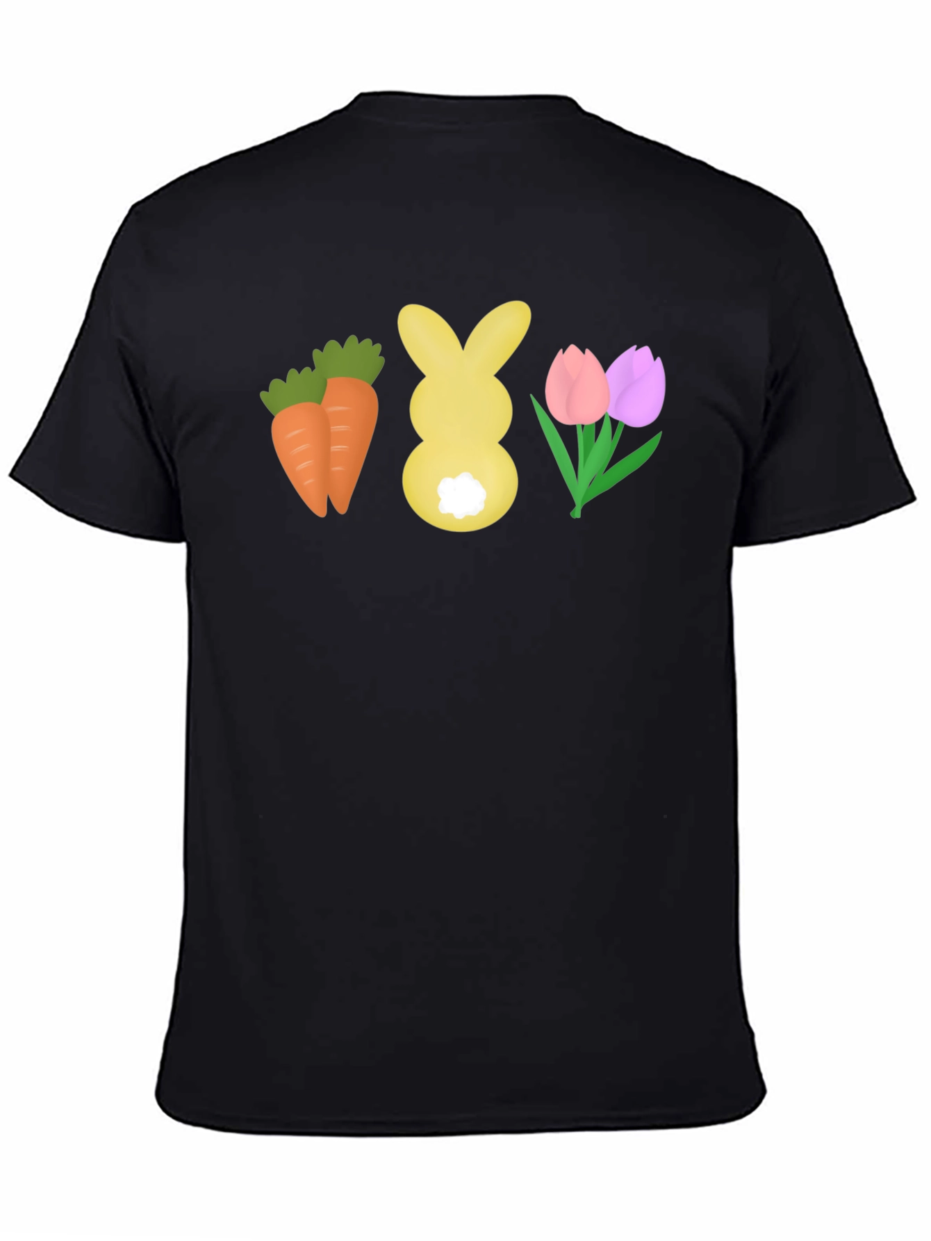 Easter Carrots Bunny Tulips T-Shirt