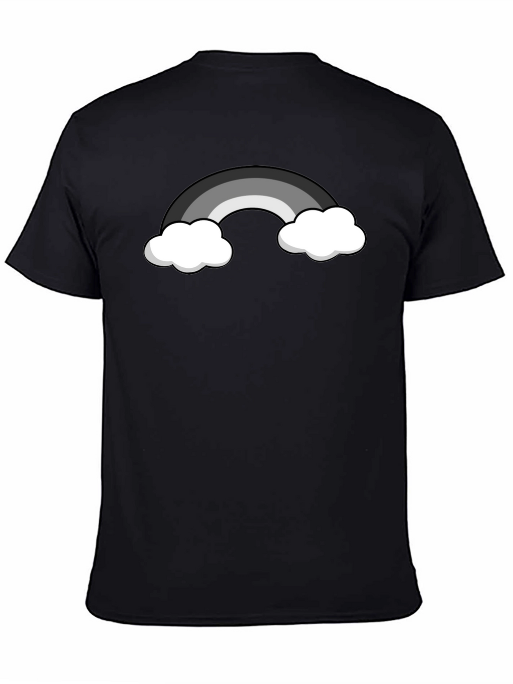 Monochrome Rainbow Graphic T-Shirt