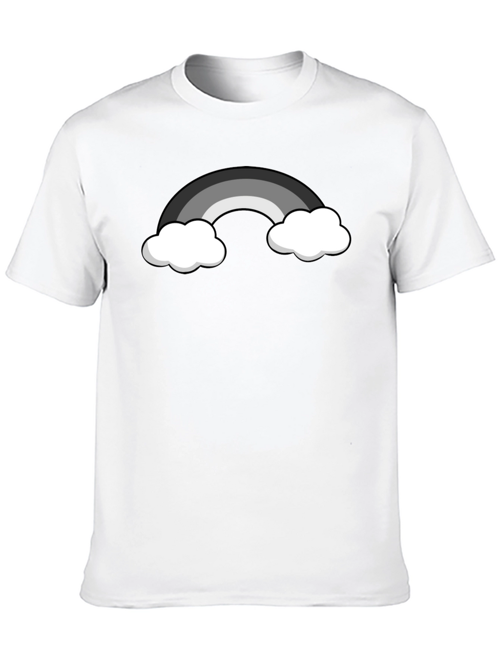 Monochrome Rainbow Graphic T-Shirt