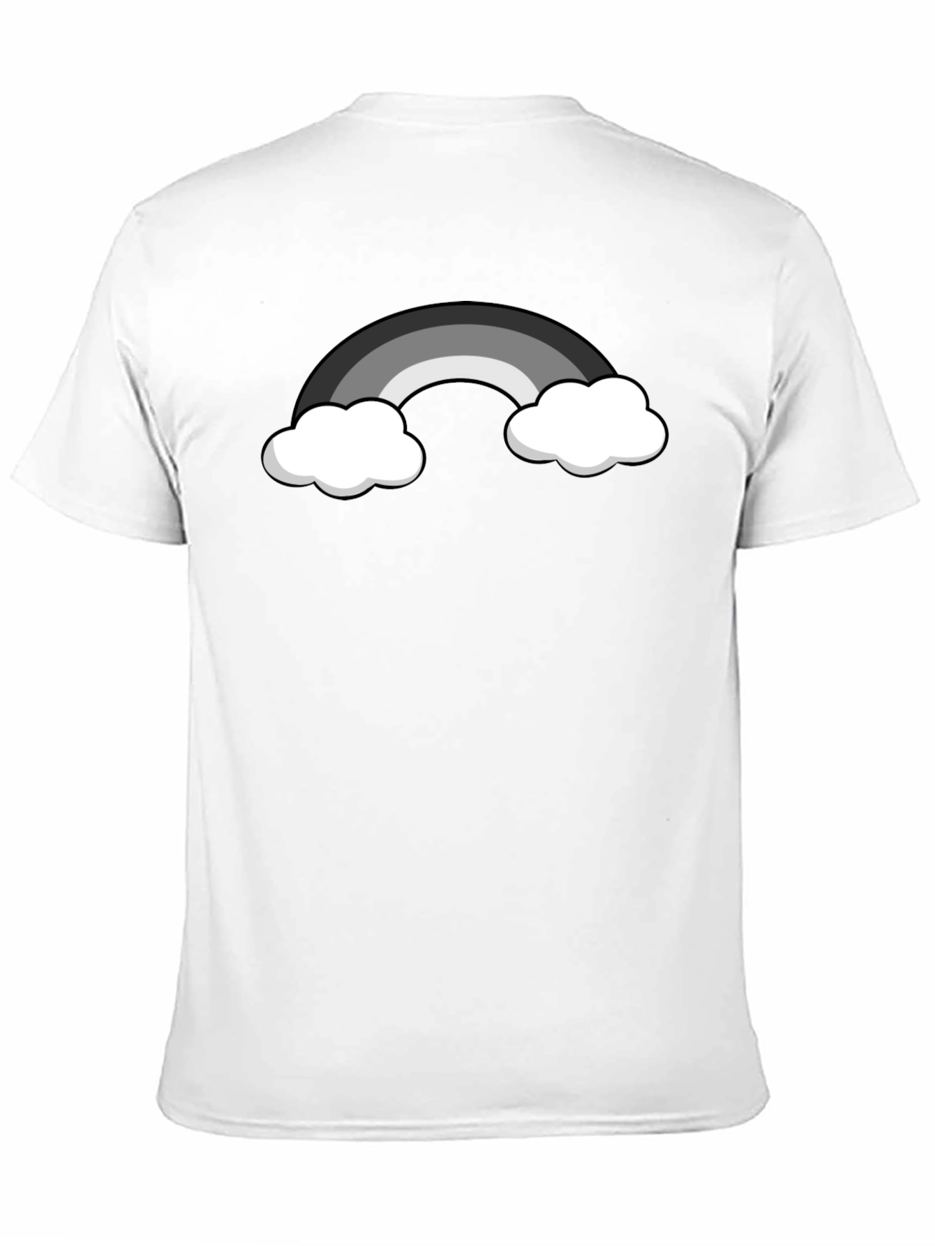 Monochrome Rainbow Graphic T-Shirt