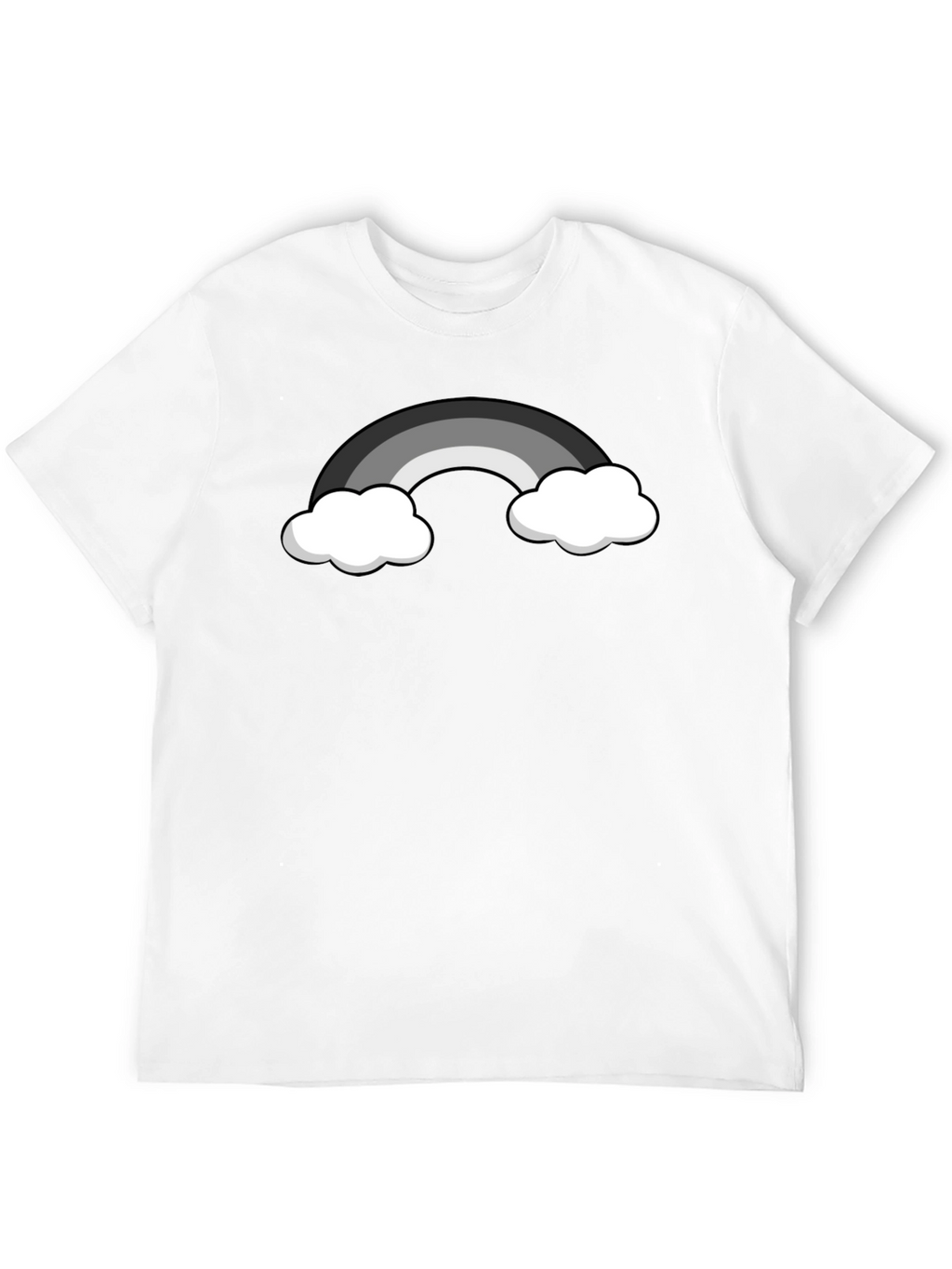 Monochrome Rainbow Graphic T-Shirt