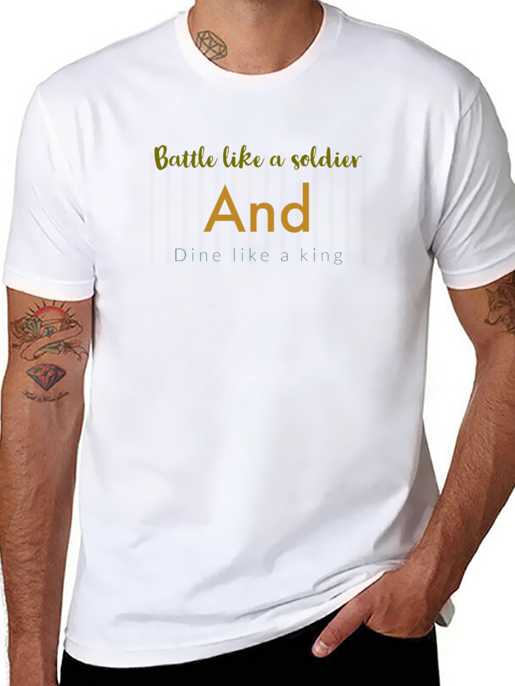 Battle Like a Soldier Graphic Tee