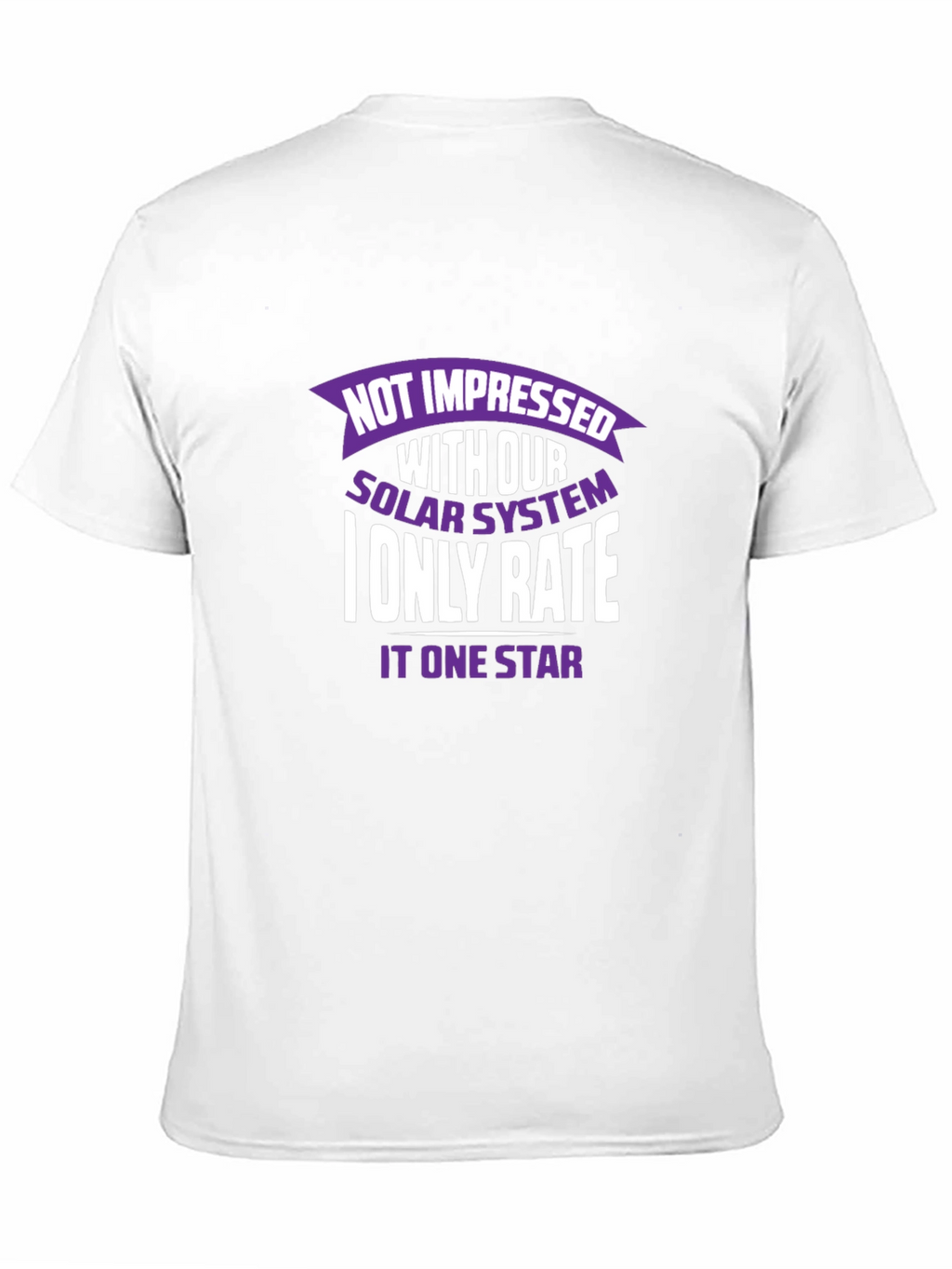 Not Impressed Solar System Graphic T-Shirt