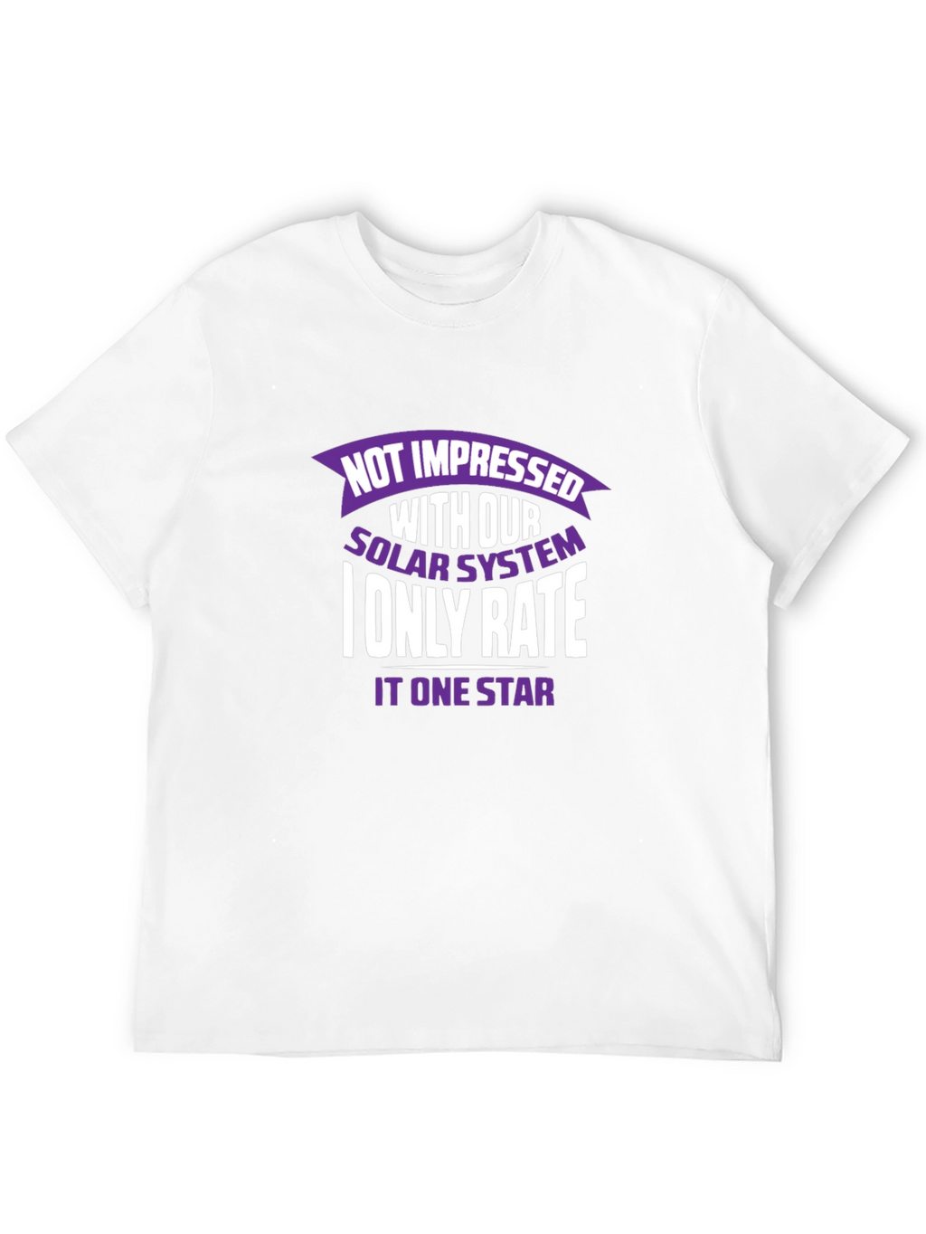 Not Impressed Solar System Graphic T-Shirt