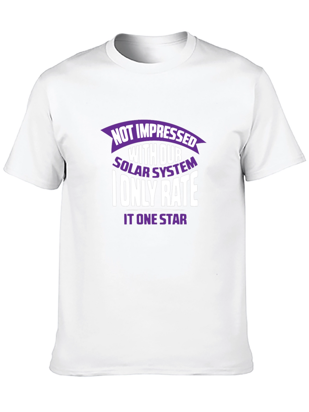 Not Impressed Solar System Graphic T-Shirt
