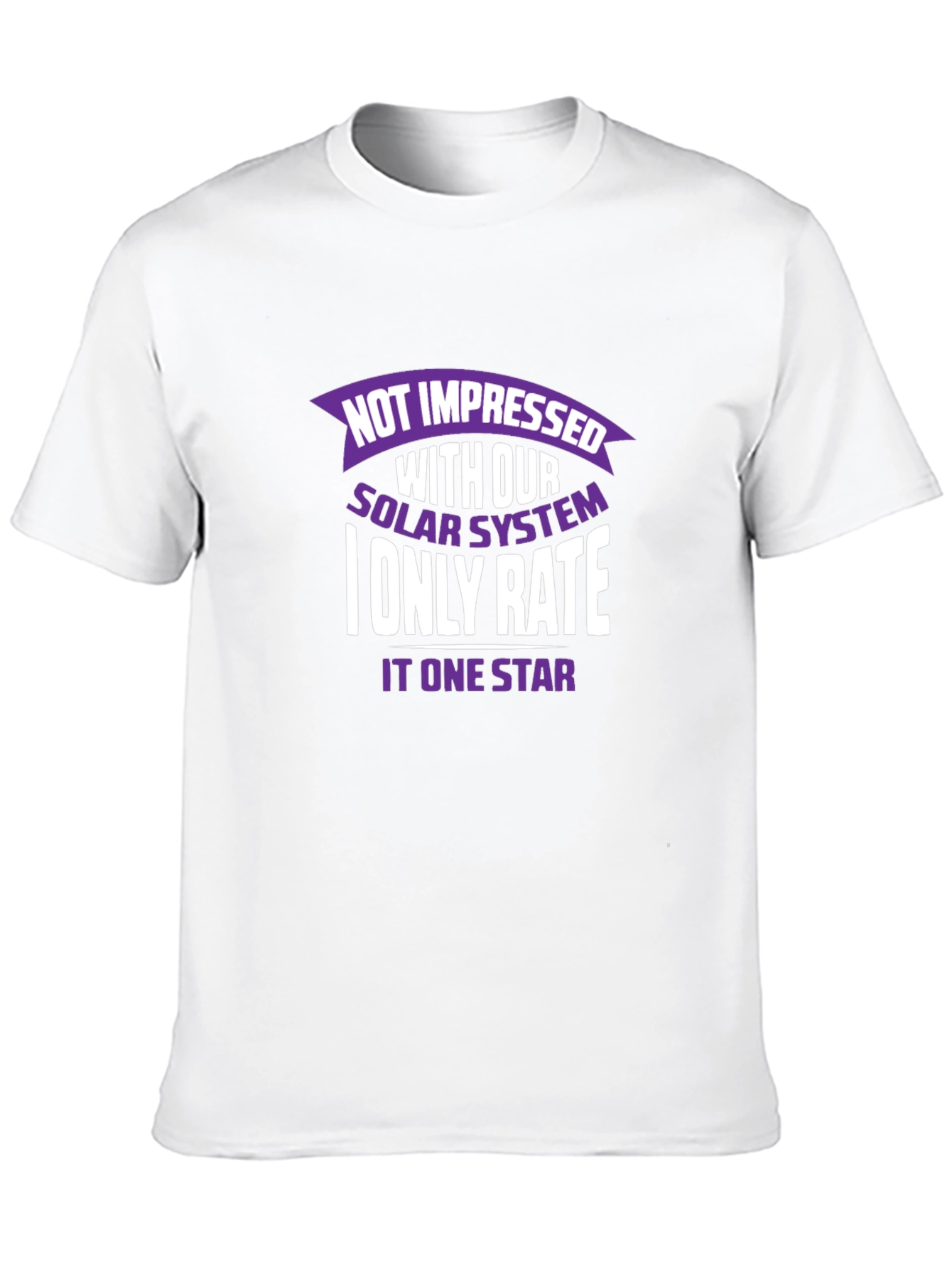 Not Impressed Solar System Graphic T-Shirt
