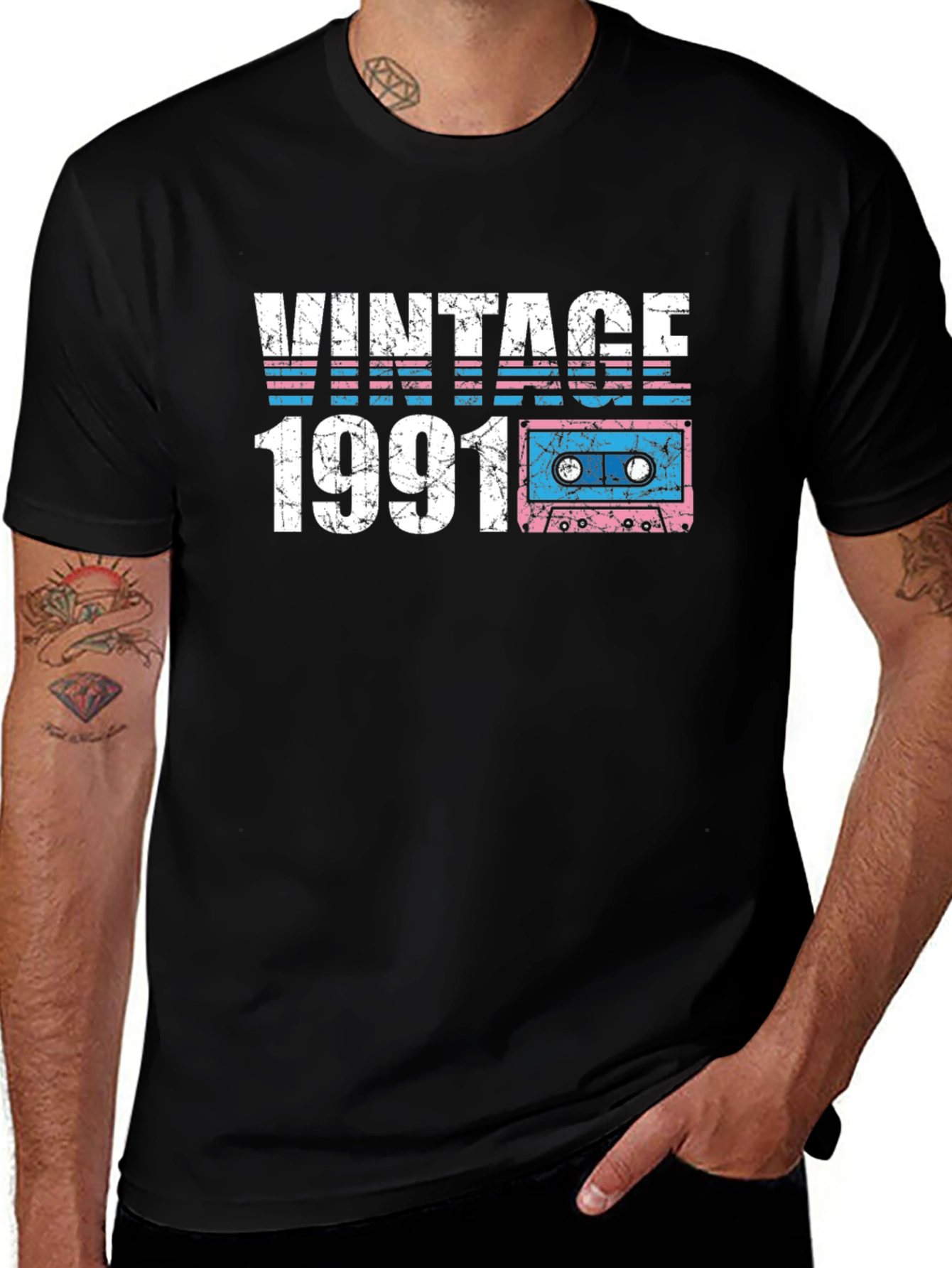 Vintage 1991 Cassette Tape T-Shirt