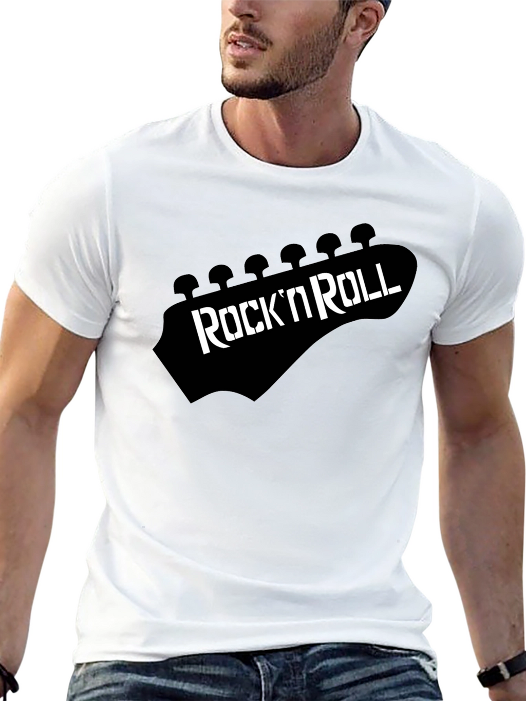 Rock N Roll Guitar Head T-Shirt