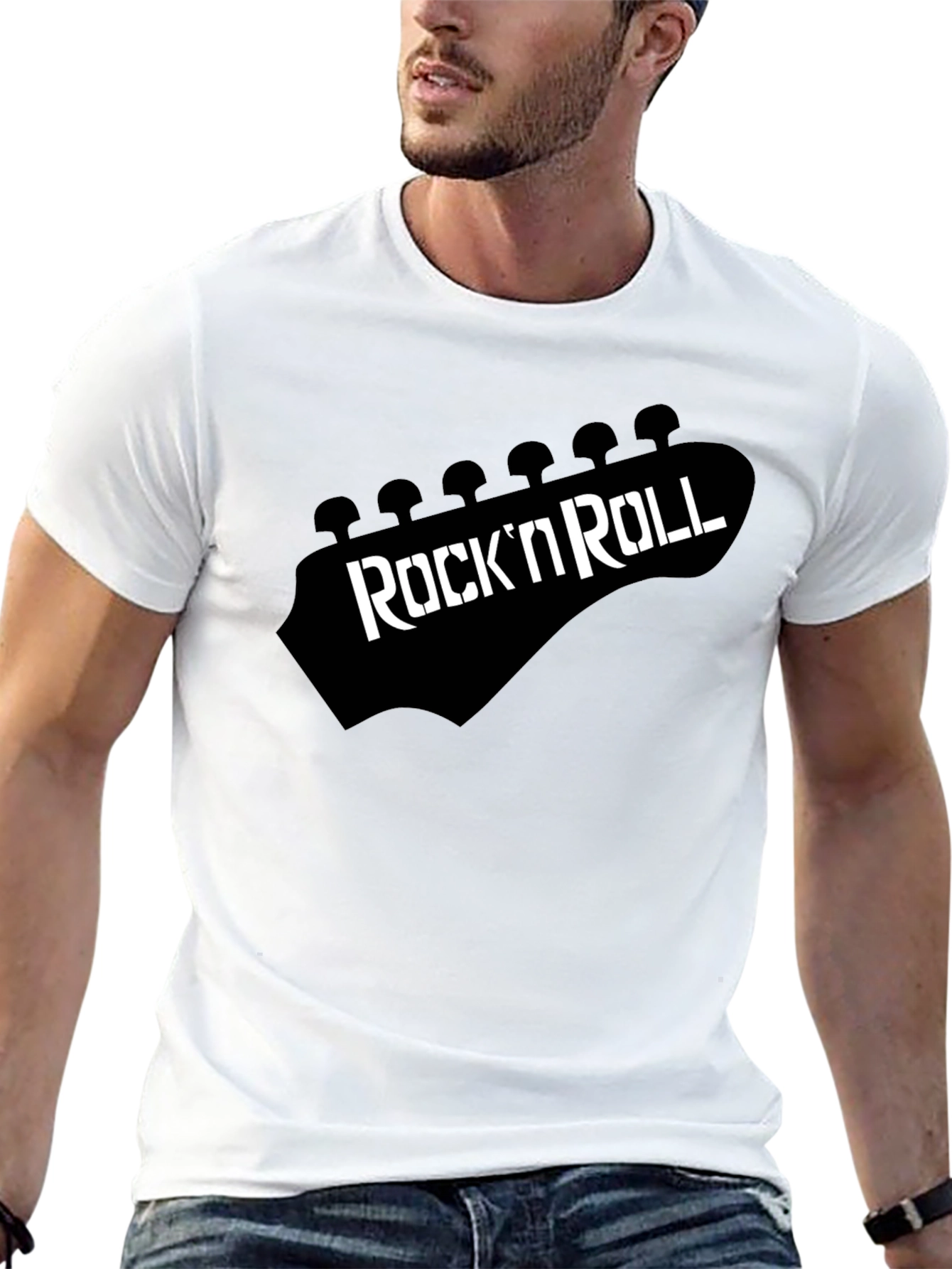Rock N Roll Guitar Head T-Shirt