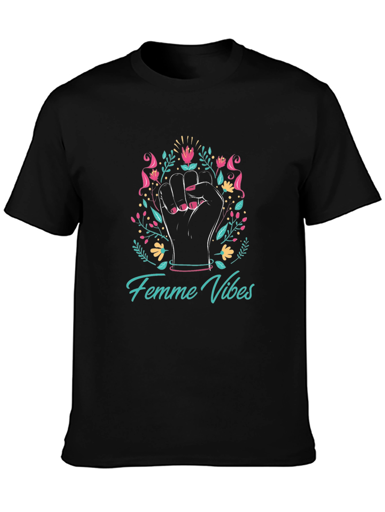 Femme Vibes Graphic Tee - Empowering Design