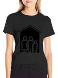 Family House T-Shirt - Black Tee