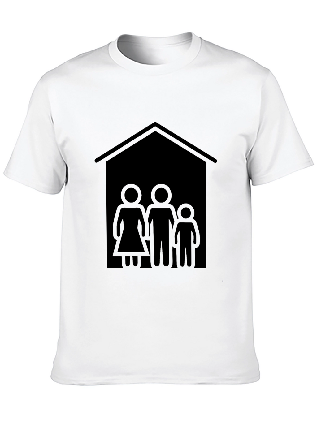 Family House T-Shirt - Black Tee