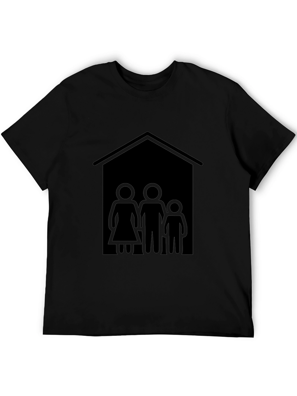 Family House T-Shirt - Black Tee