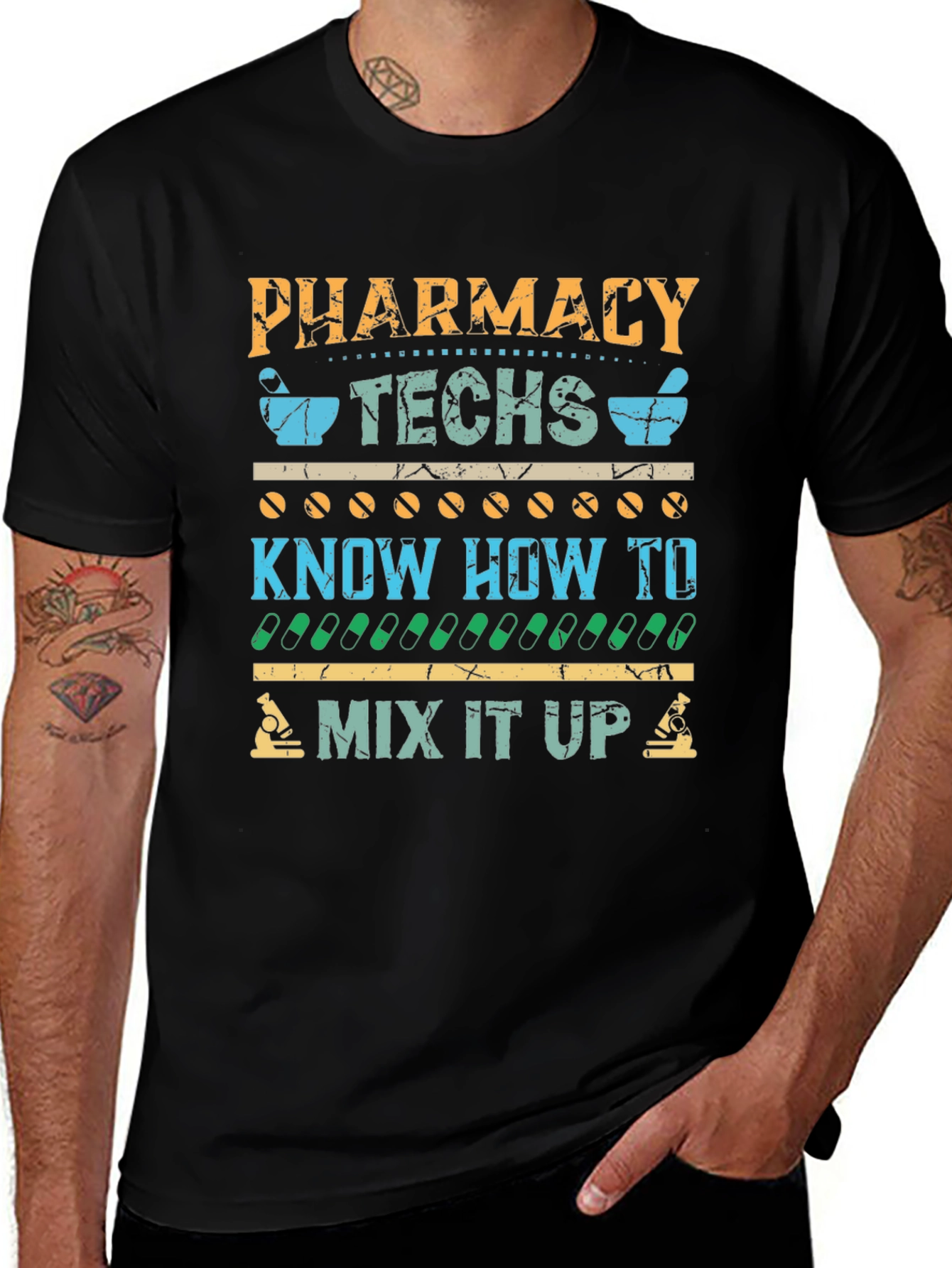Pharmacy Techs Know How To Mix It Up T-Shirt