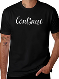 Continue Semicolon T-Shirt - Motivational Graphic Tee
