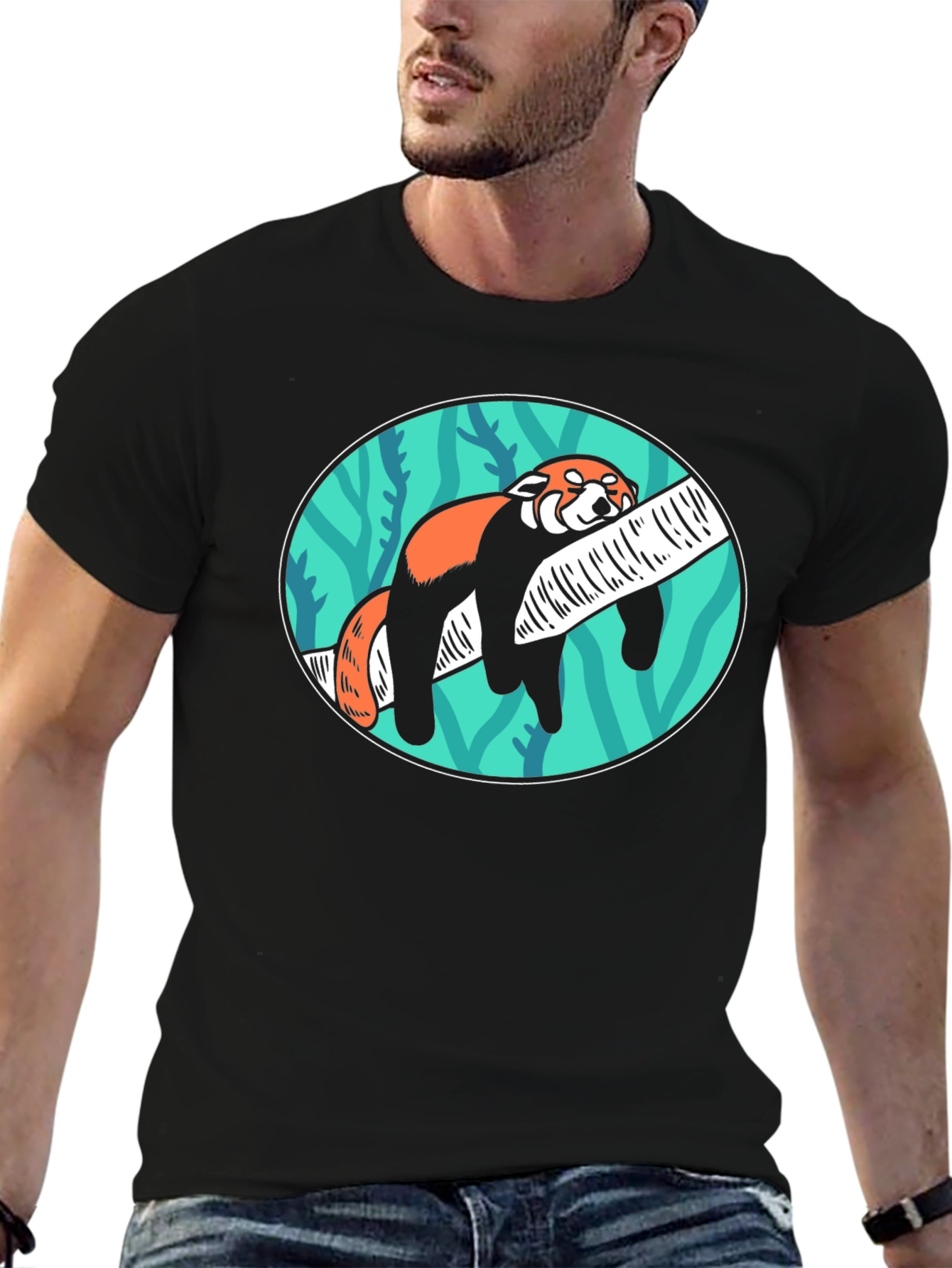 Red Panda Nap T-Shirt - Cute Animal Tee