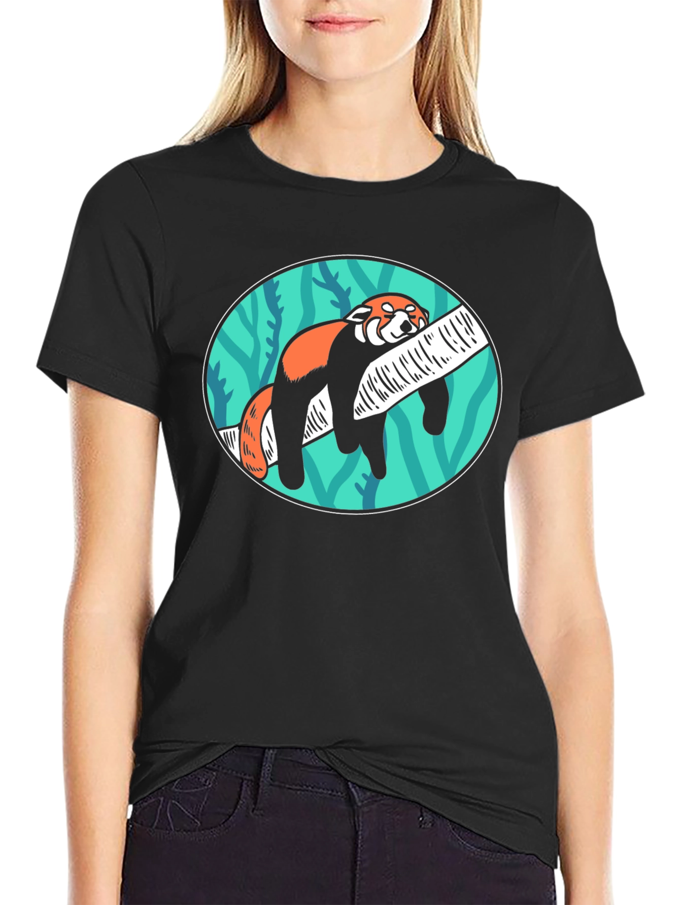 Red Panda Nap T-Shirt - Cute Animal Tee
