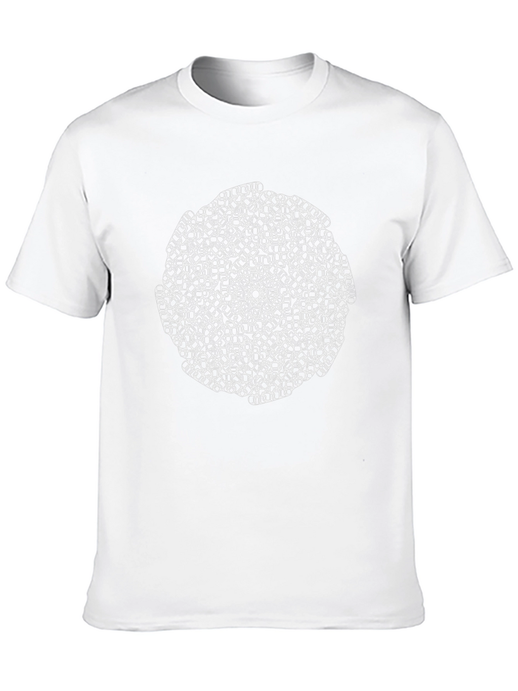 Abstract Geometric Mandala Black T-Shirt