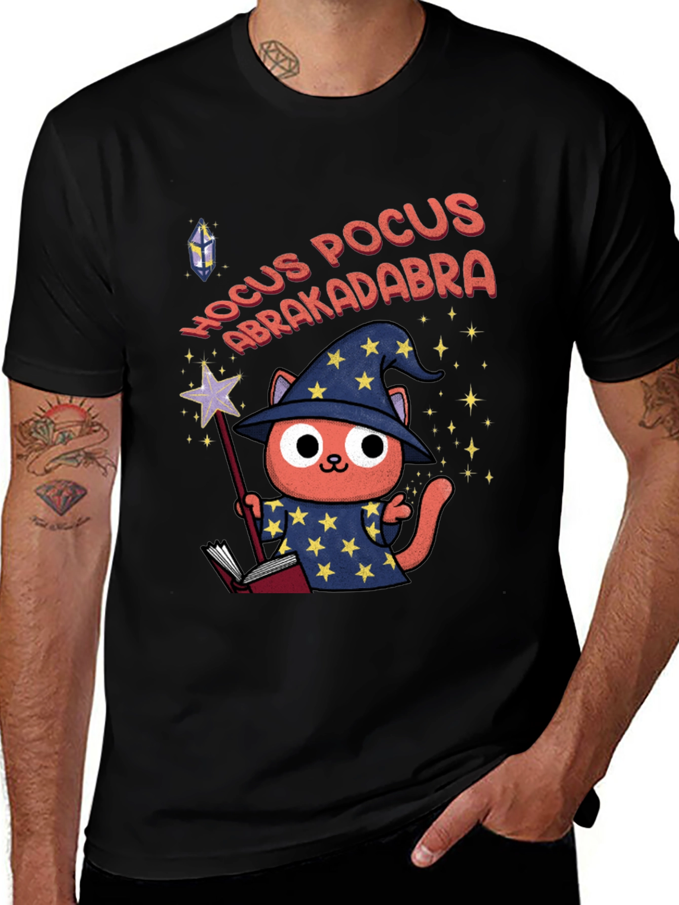 Wizard Cat Hocus Pocus T-Shirt