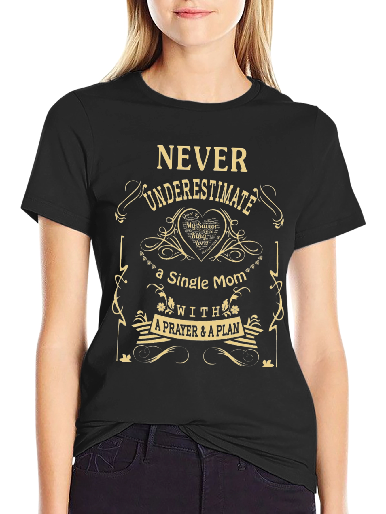 Single Mom Prayer Plan T-Shirt