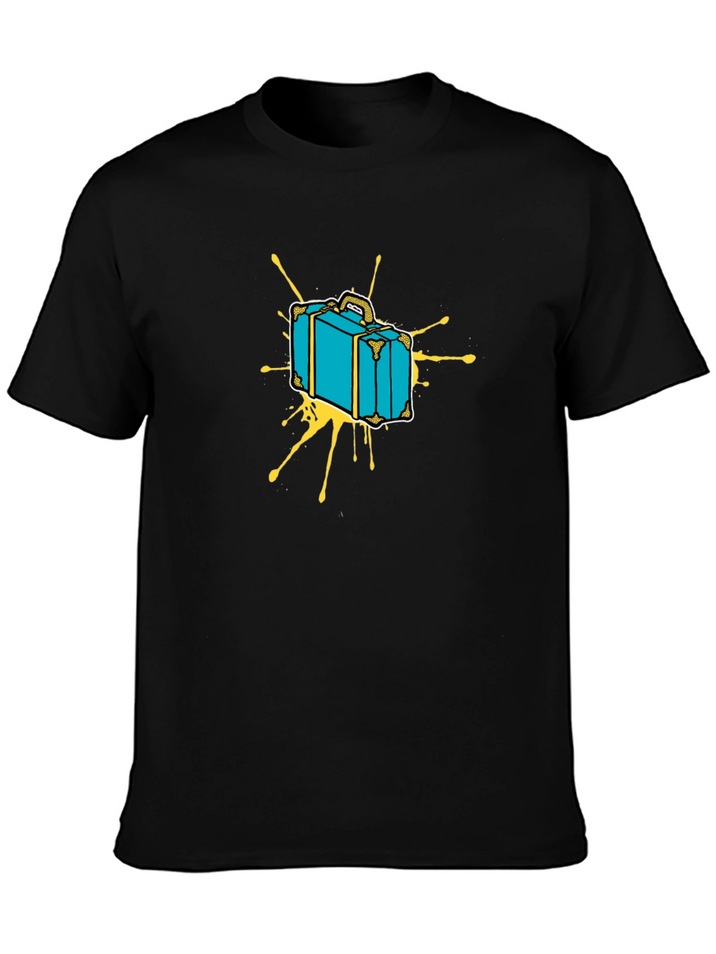 Retro Suitcase Graphic Tee - Travel in Style