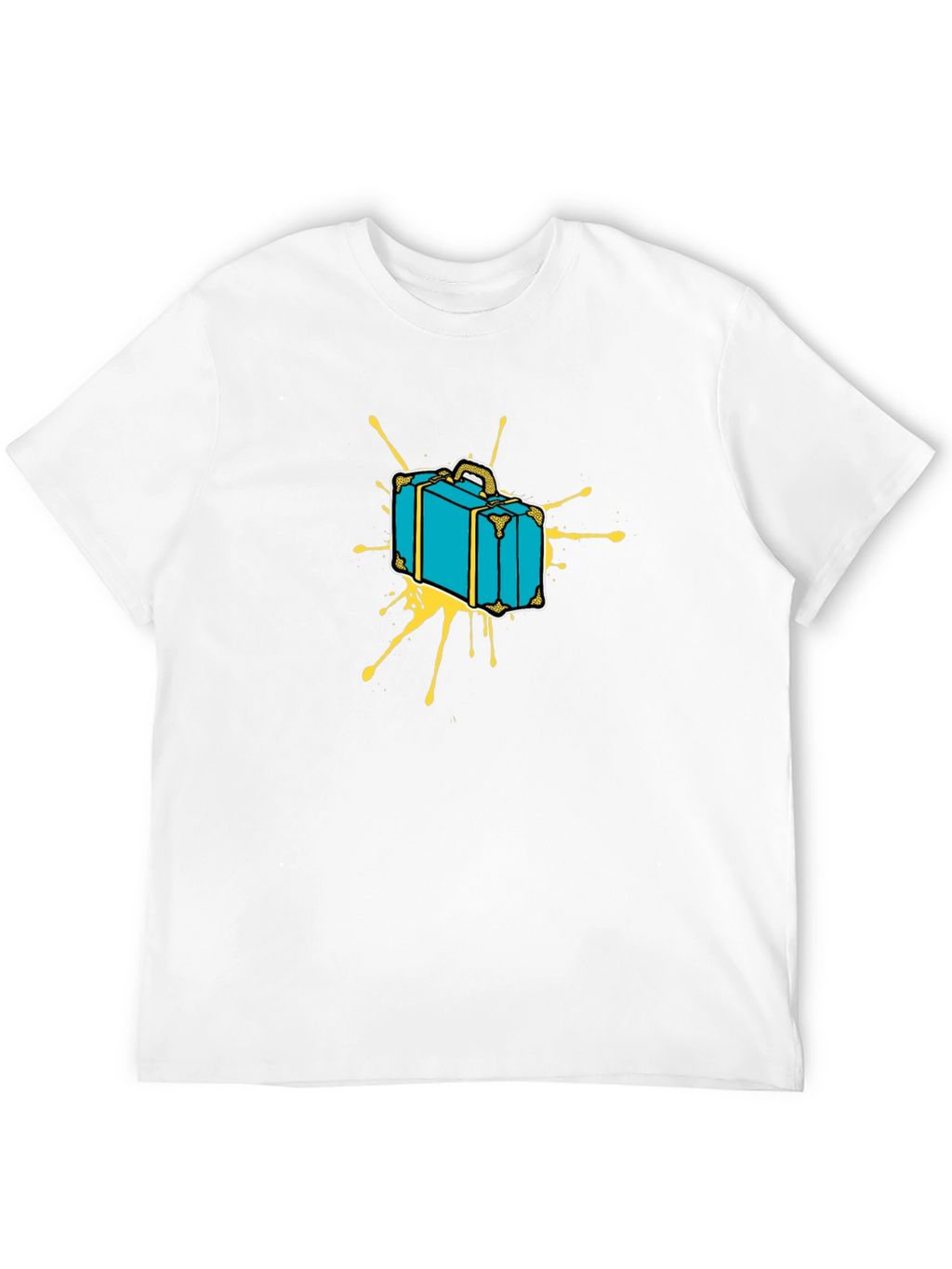 Retro Suitcase Graphic Tee - Travel in Style