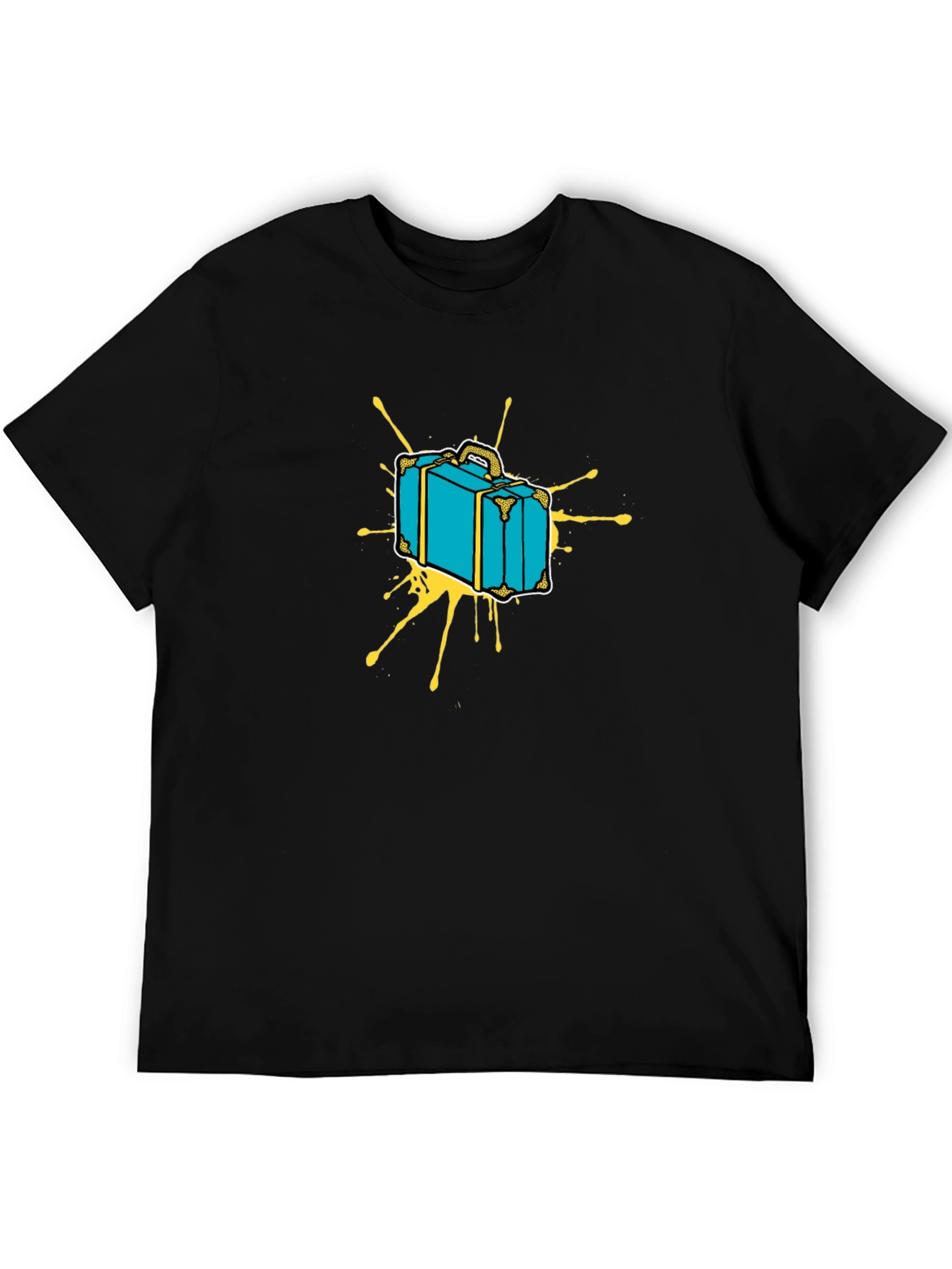 Retro Suitcase Graphic Tee - Travel in Style