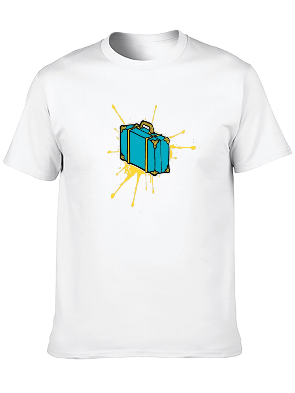 Retro Suitcase Graphic Tee - Travel in Style